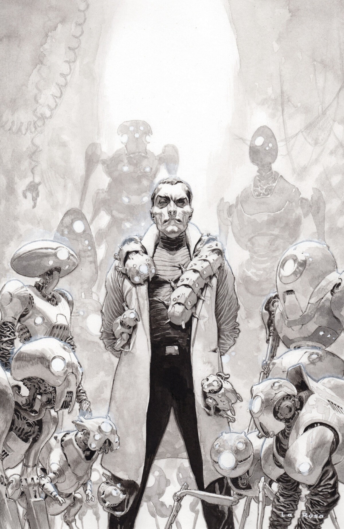 Fort Psycho #3 (Of 12)(Cover D Lewis LaRosa Black & White Variant)