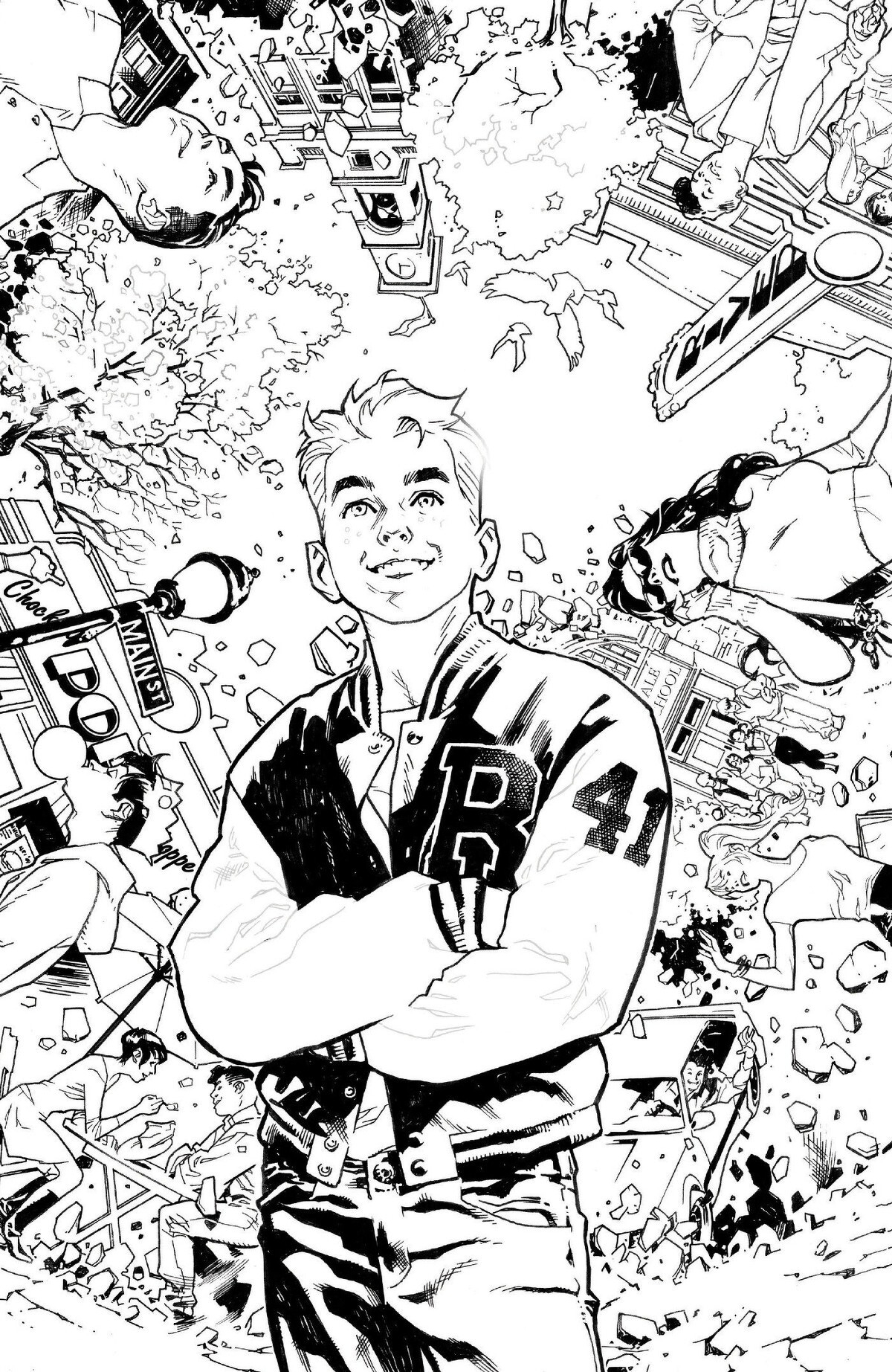 Archie #1 (Cover L Stuart Immonen Black & White Variant)