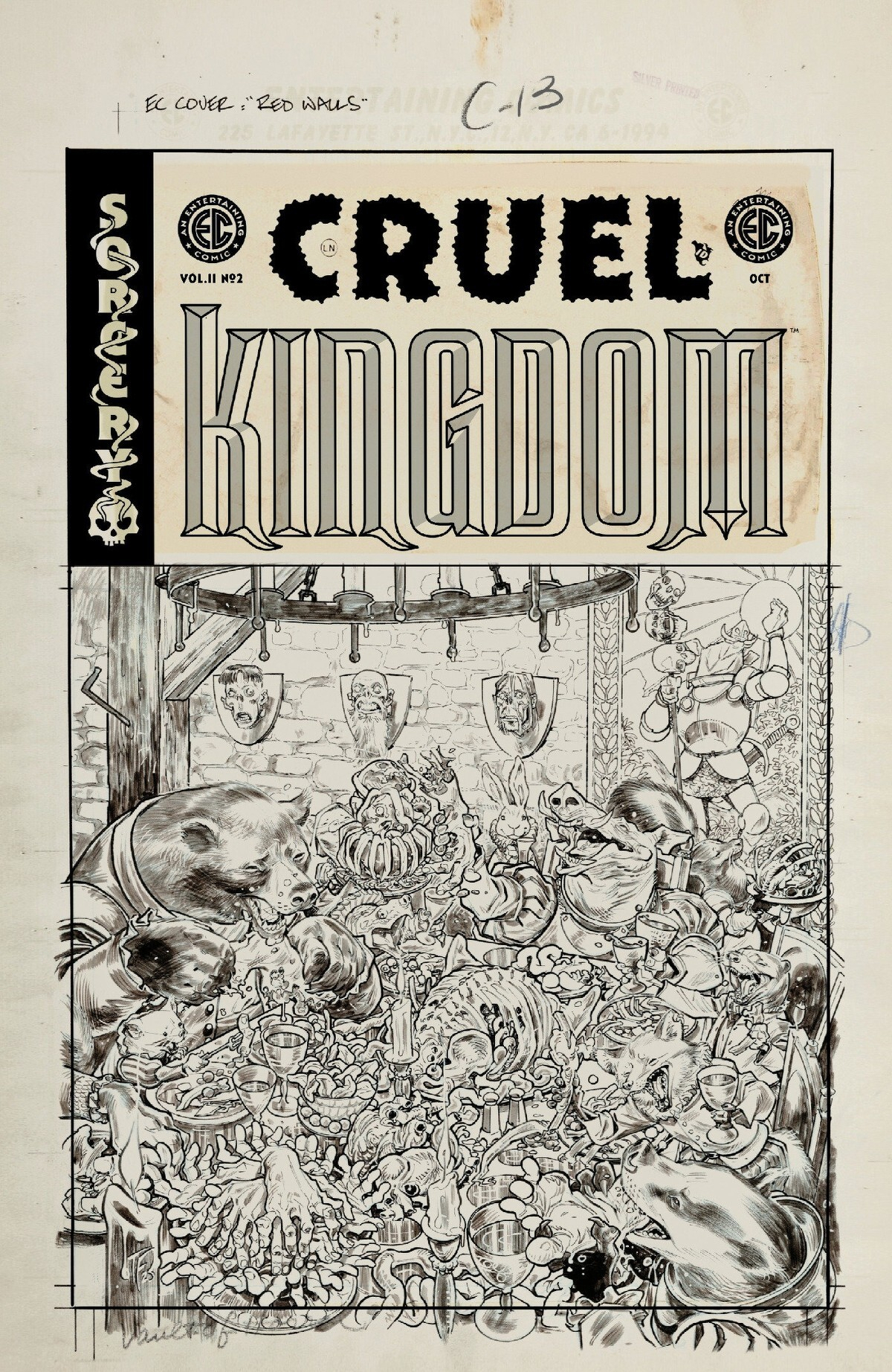 Cruel Kingdom 2 #2 (Of 6)(EC Comics)(Cover D Tom Fowler Black & White Artist Edition Variant)