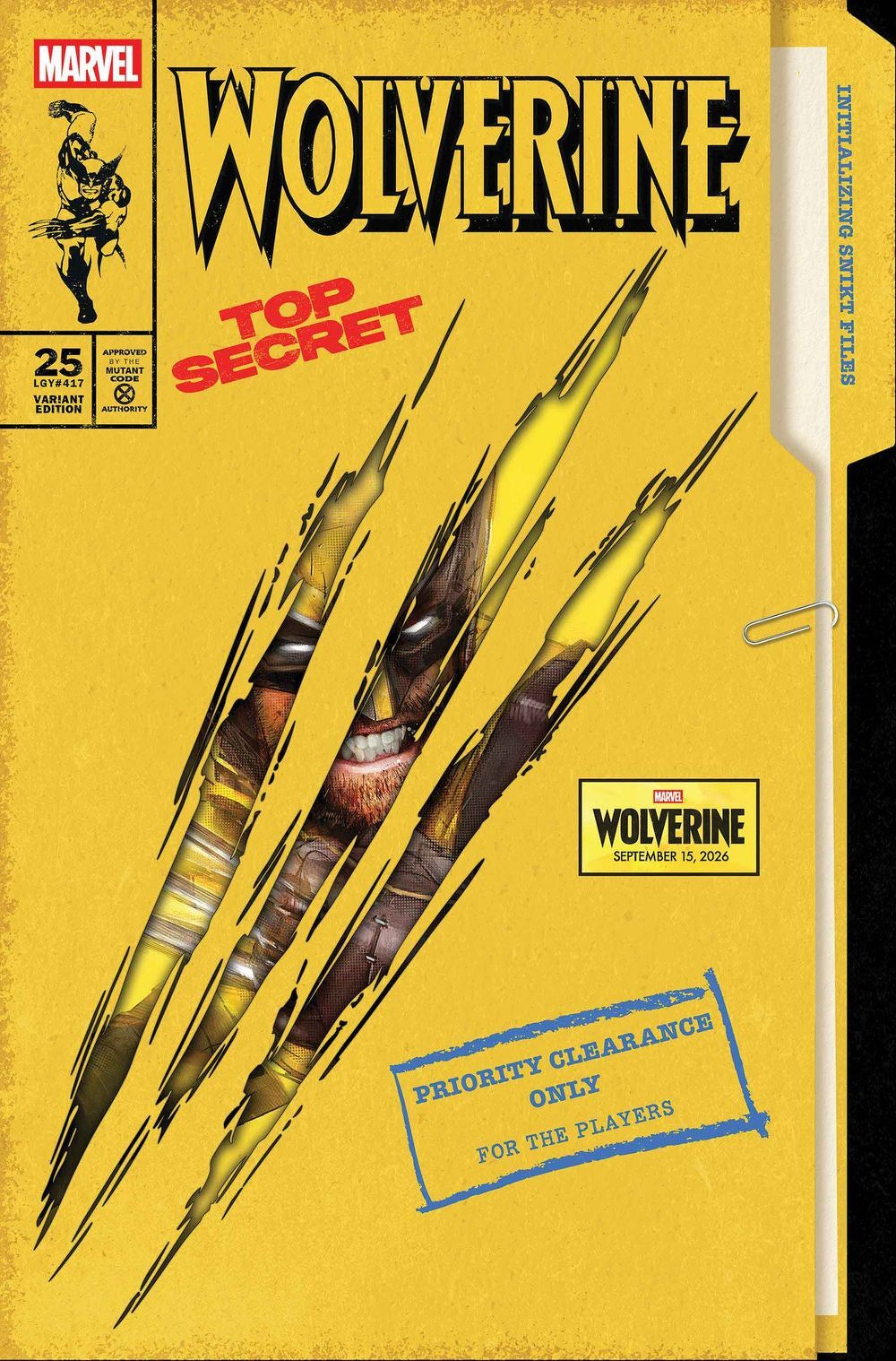 Wolverine #25 (Cover D Jock Wolverine Game Variant)