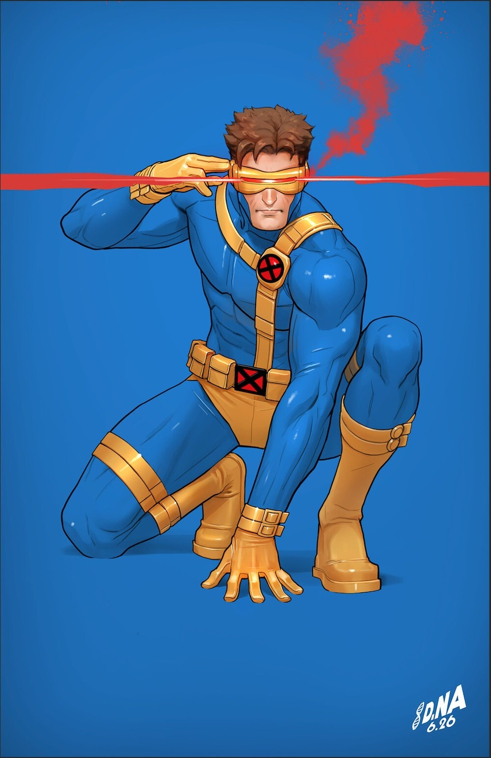X-Men #33 (Cover F David Nakayama Color Block Blue Full Art Variant)