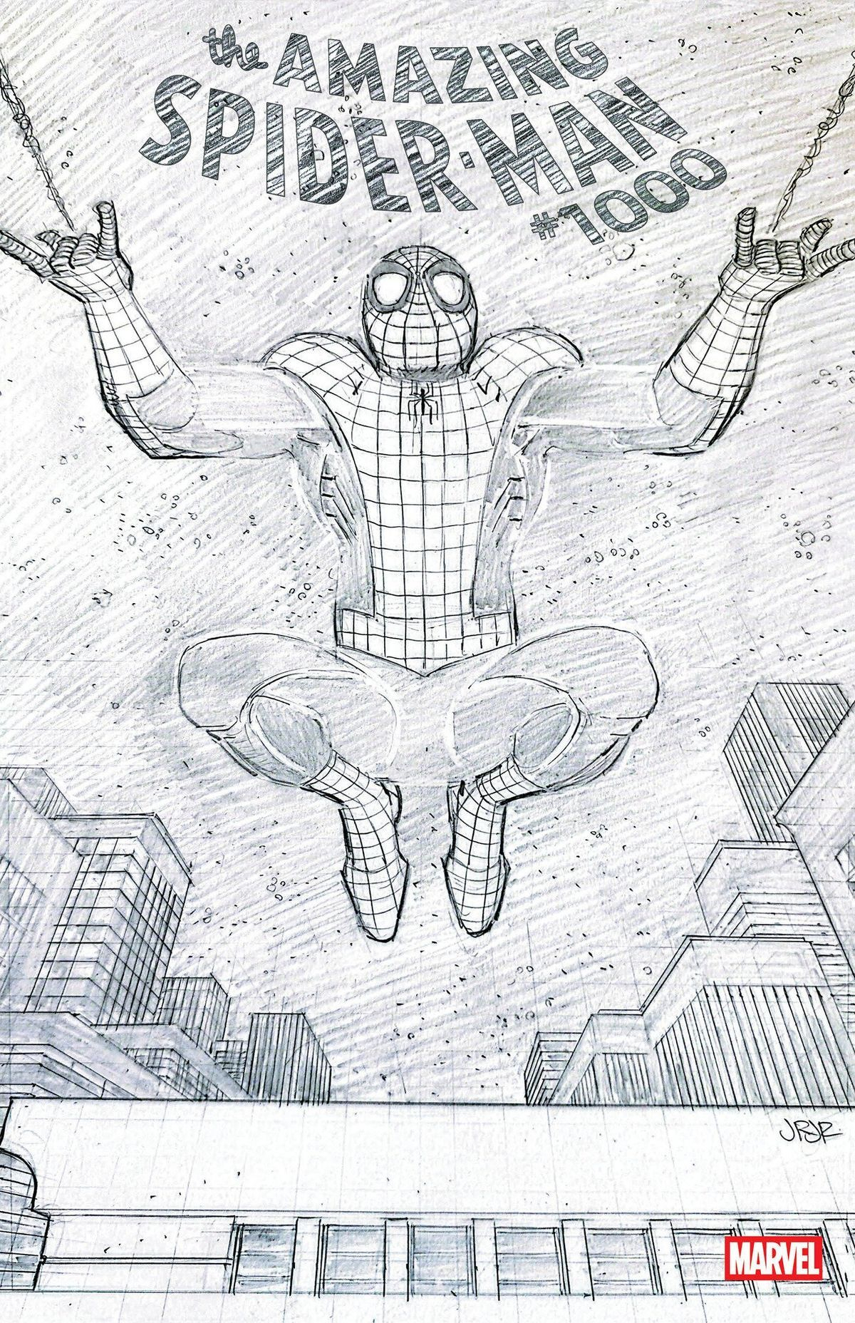 Amazing Spider-Man #1000 (2nd Printing Cover A John Romita Jr. Sketch Variant)