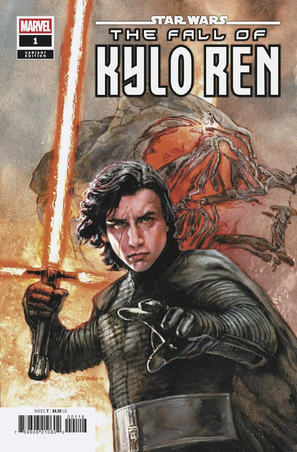 Star Wars The Fall Of Kylo Ren #1 (Of 5)(Cover D Dave Dorman)