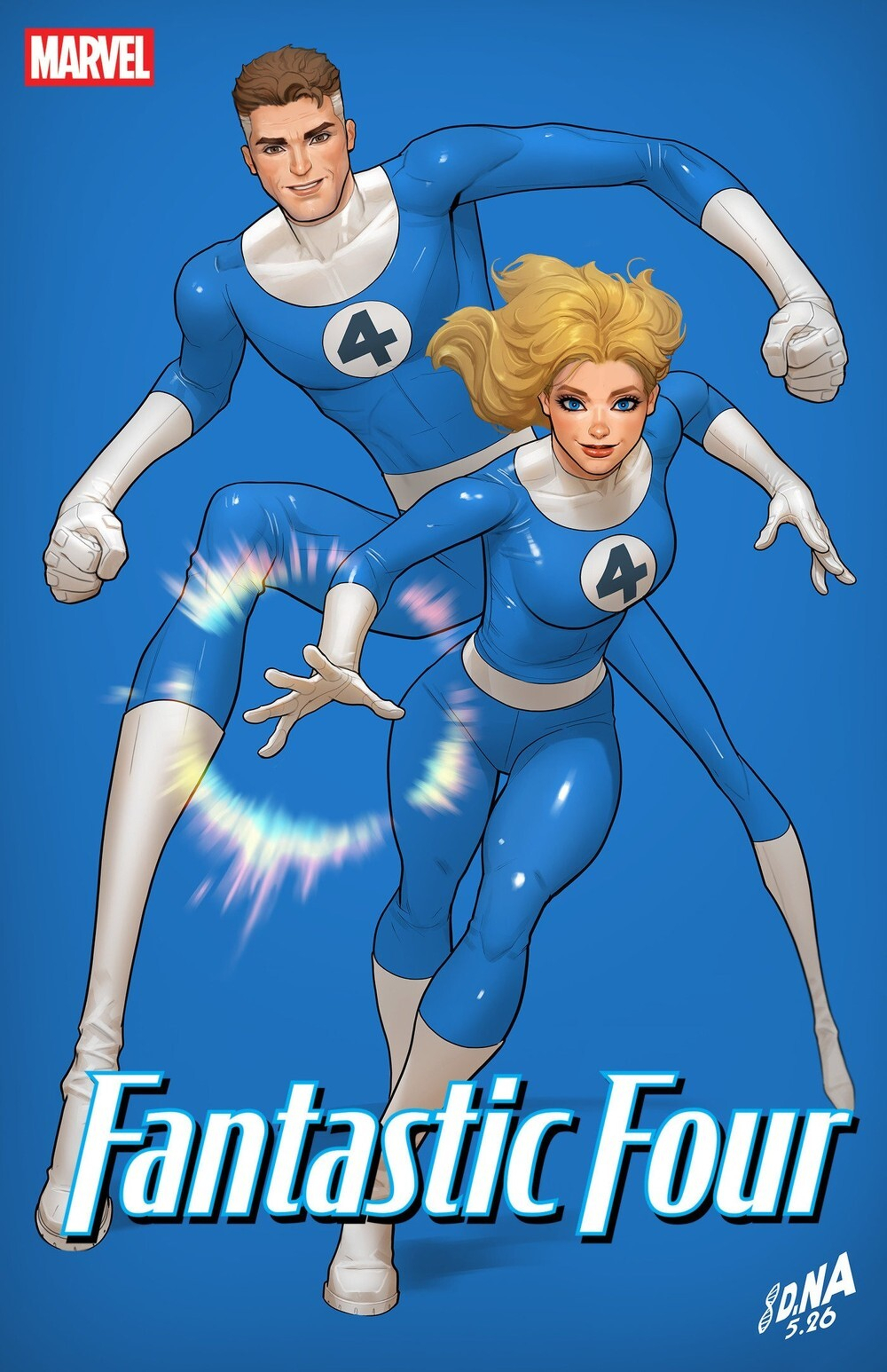 Fantastic Four #14 (Cover B David Nakayama Color Block Blue Variant)