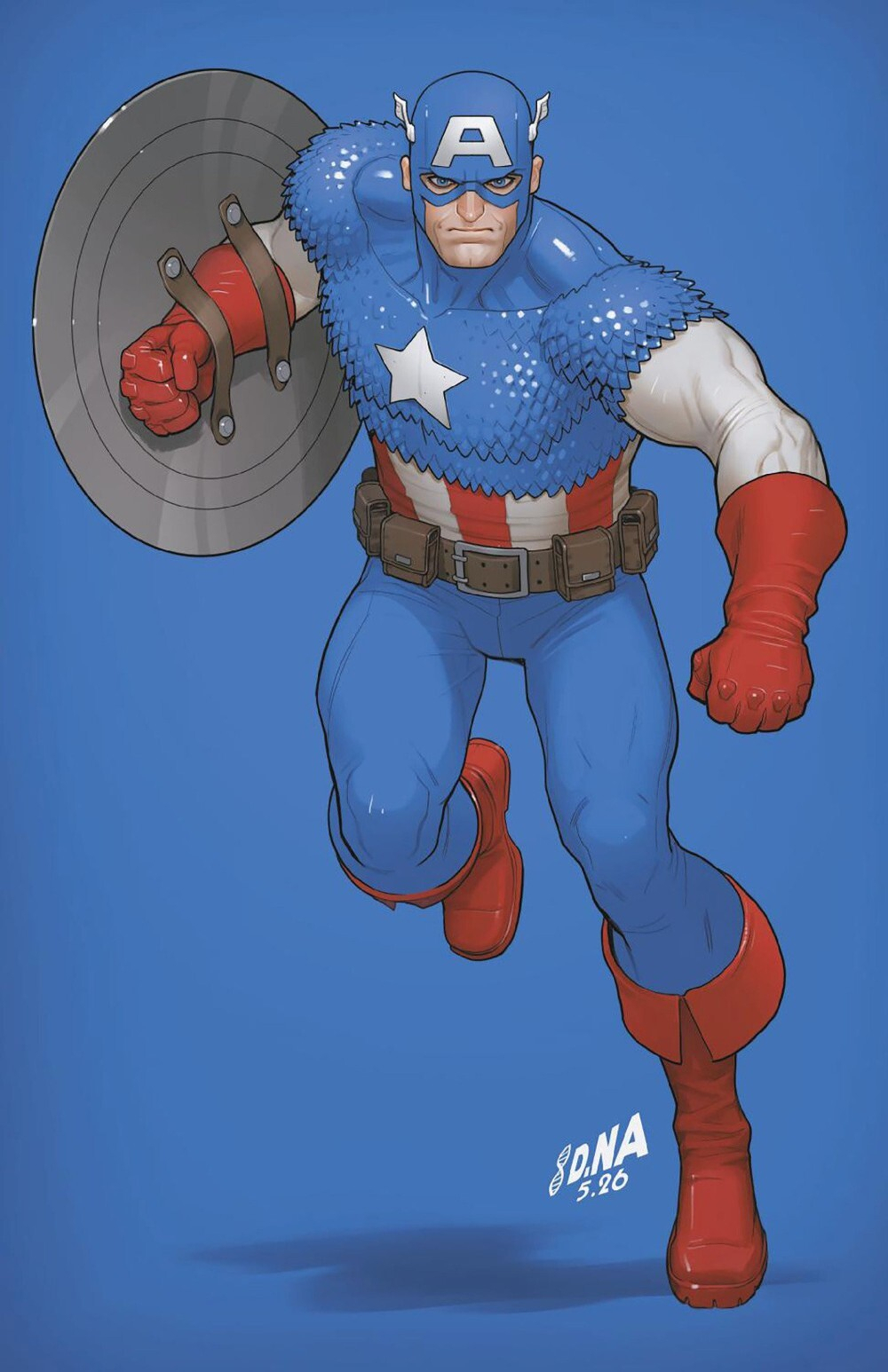 Captain America #13 (Cover I David Nakayama Color Block Blue Full Art Variant)(Armageddon)