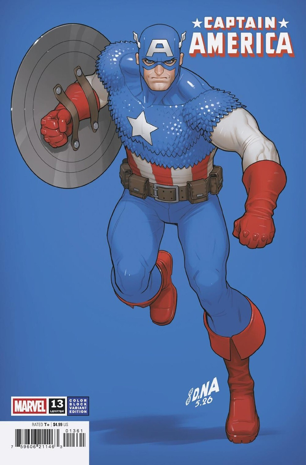 Captain America #13 (Cover F David Nakayama Color Block Blue Variant)(Armageddon)