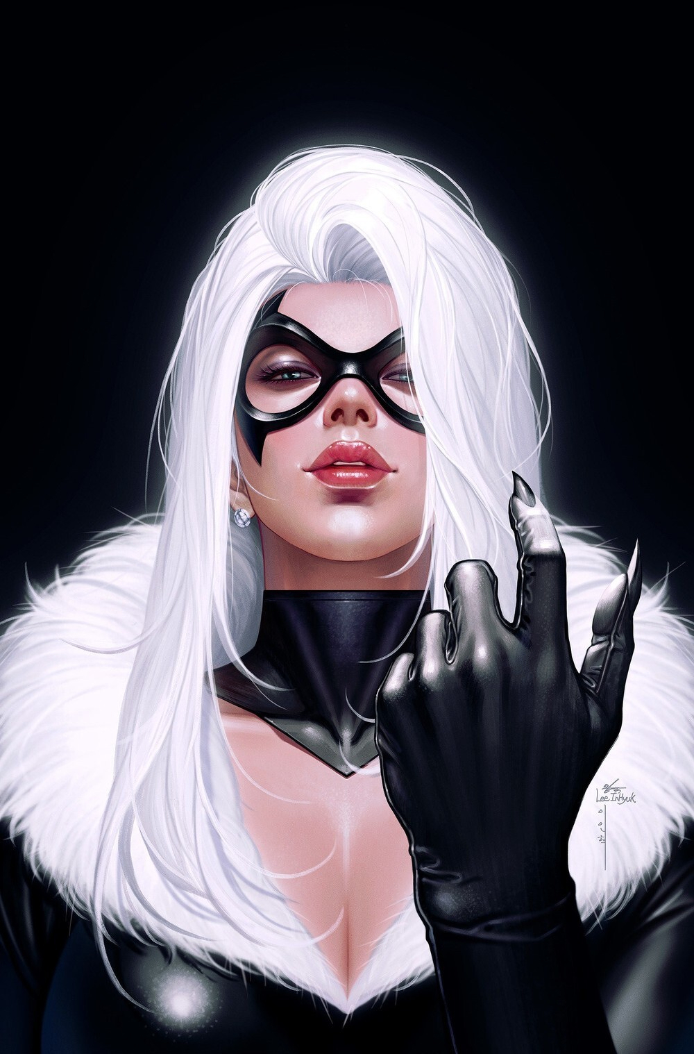Black Cat #13 (Cover F InHyuk Lee Black Cat Full Art Variant)