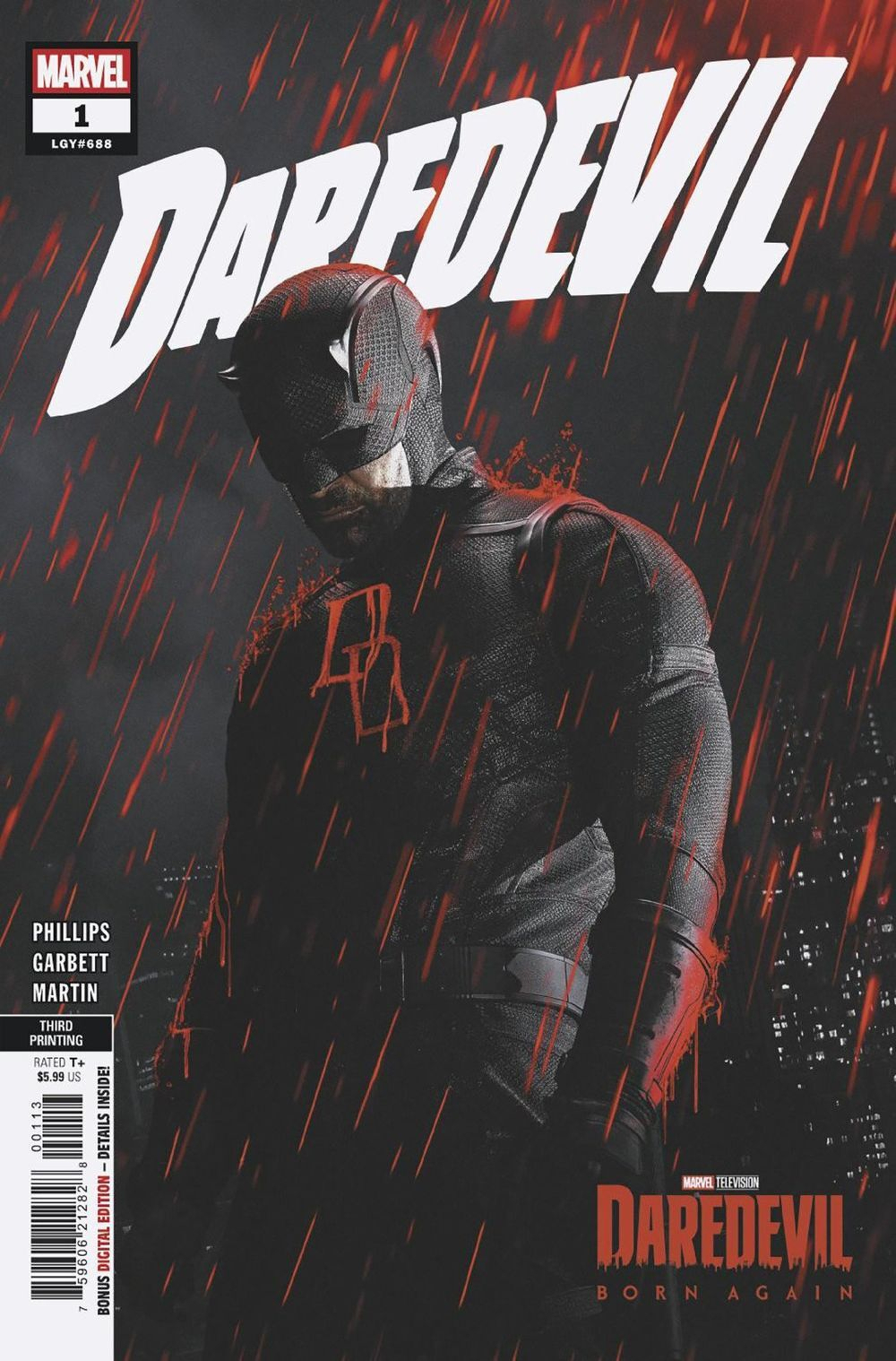 Daredevil #1 (3rd Printing Cover A Marvel Television Variant)(find on eBay)