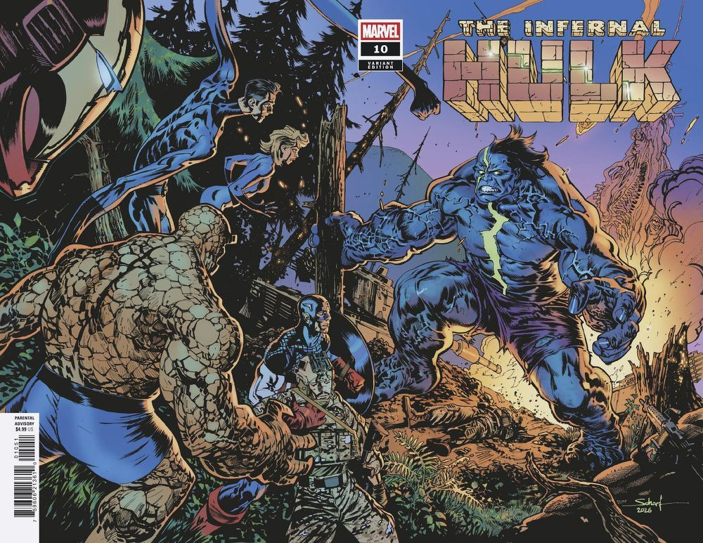Infernal Hulk #10 (Cover E Jonas Scharf Wraparound Battle Variant)