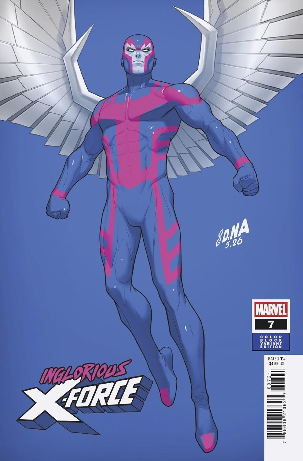 Inglorious X-Force #7 (Cover B David Nakayama Color Block Blue Variant)