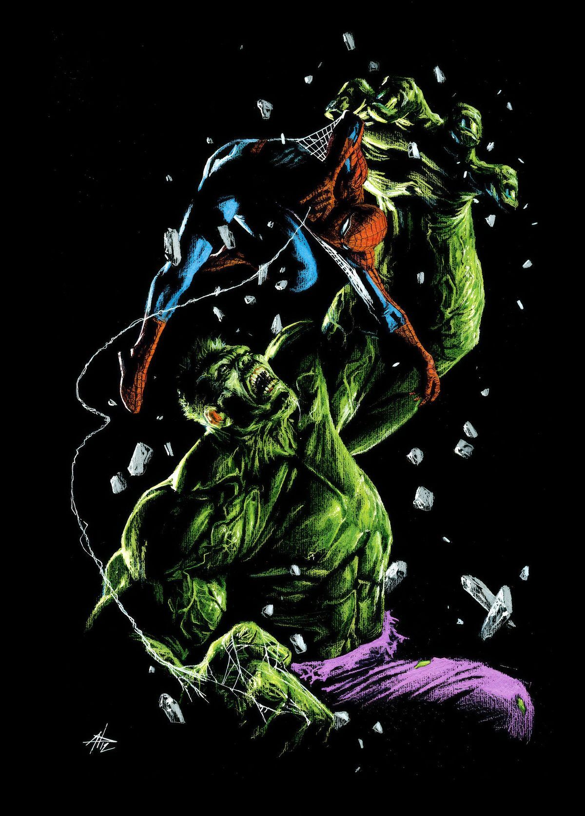 Spider-Man/Hulk Fire And Brimstone #3 (Of 5)(Cover D Gabriele Dell'Otto Full Art Variant)
