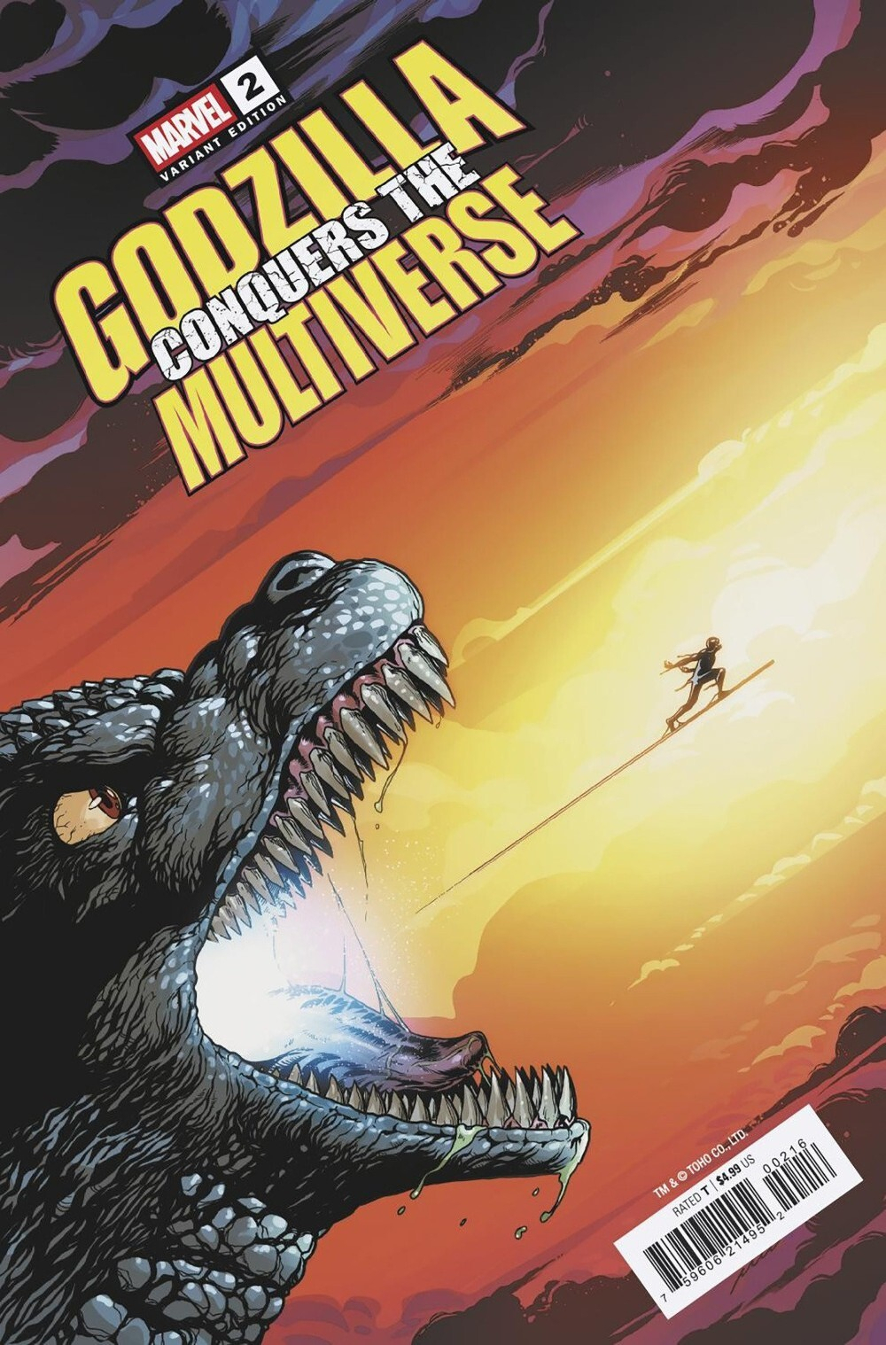 Godzilla Conquers The Multiverse #2 (Of 5)(Cover D Pere Perez)