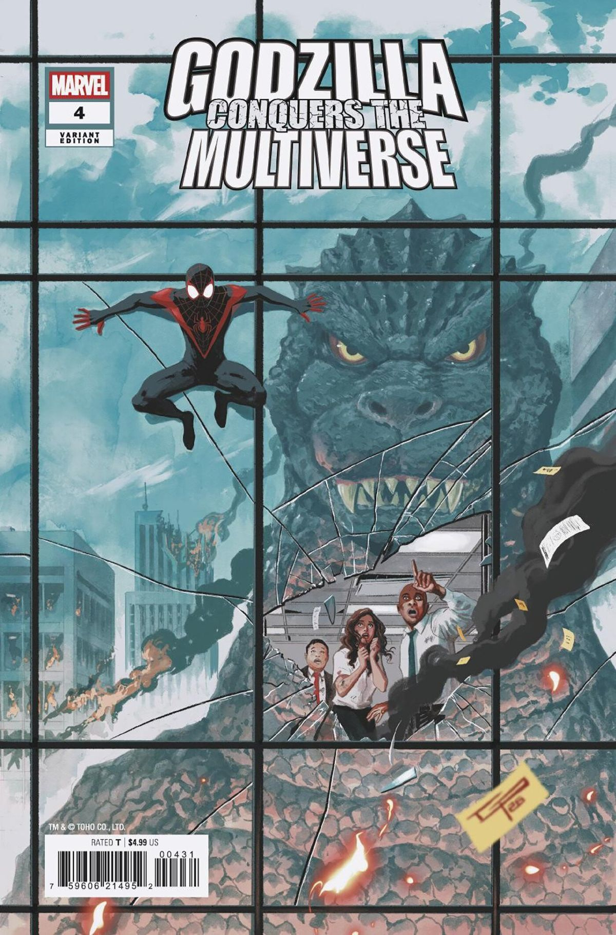 Godzilla Conquers The Multiverse #4 (Of 5)(Cover C German Peralta)