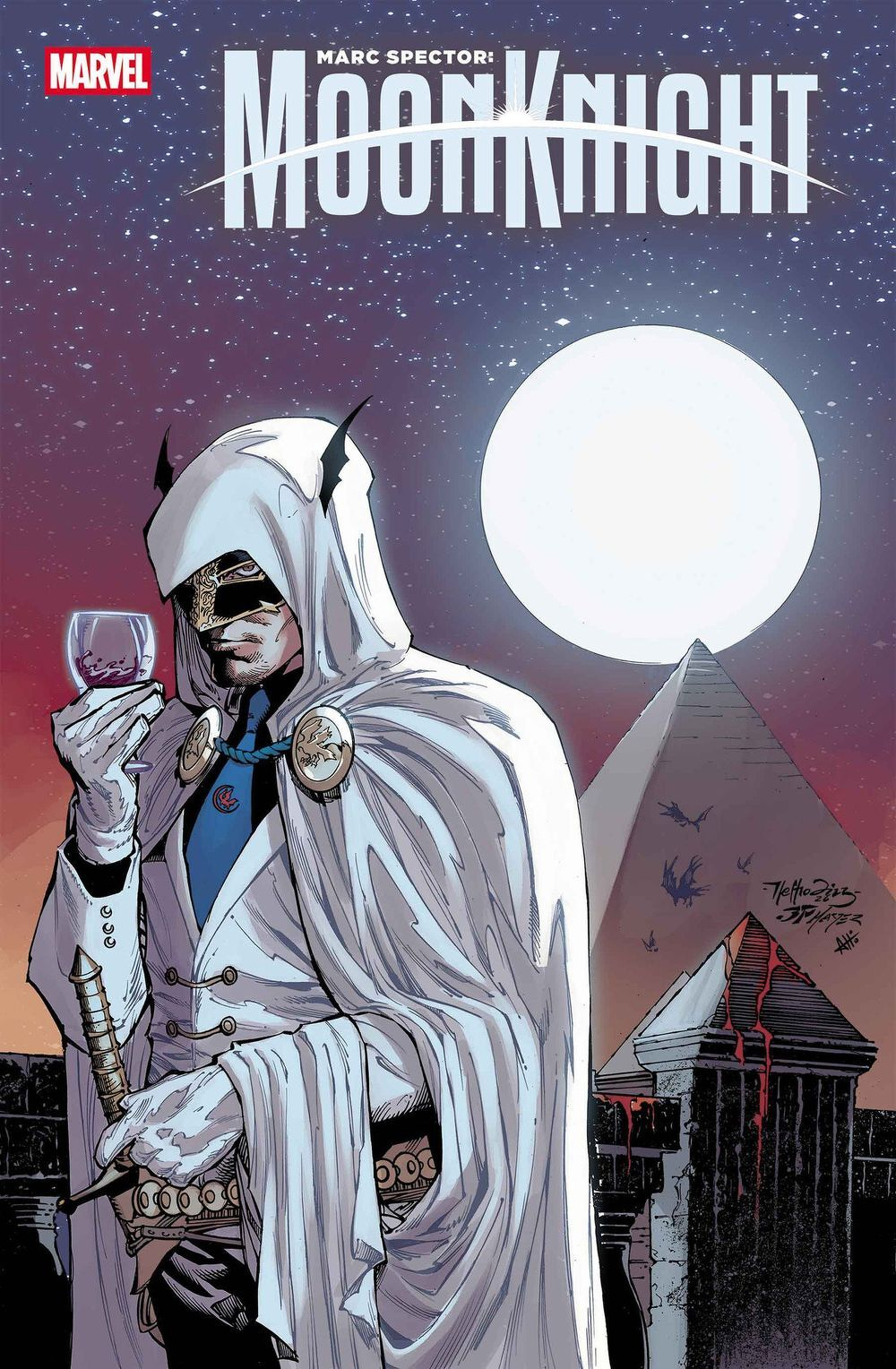Marc Spector Moon Knight #6 (Cover B Netho Diaz Hellfire Costume Swap Variant)