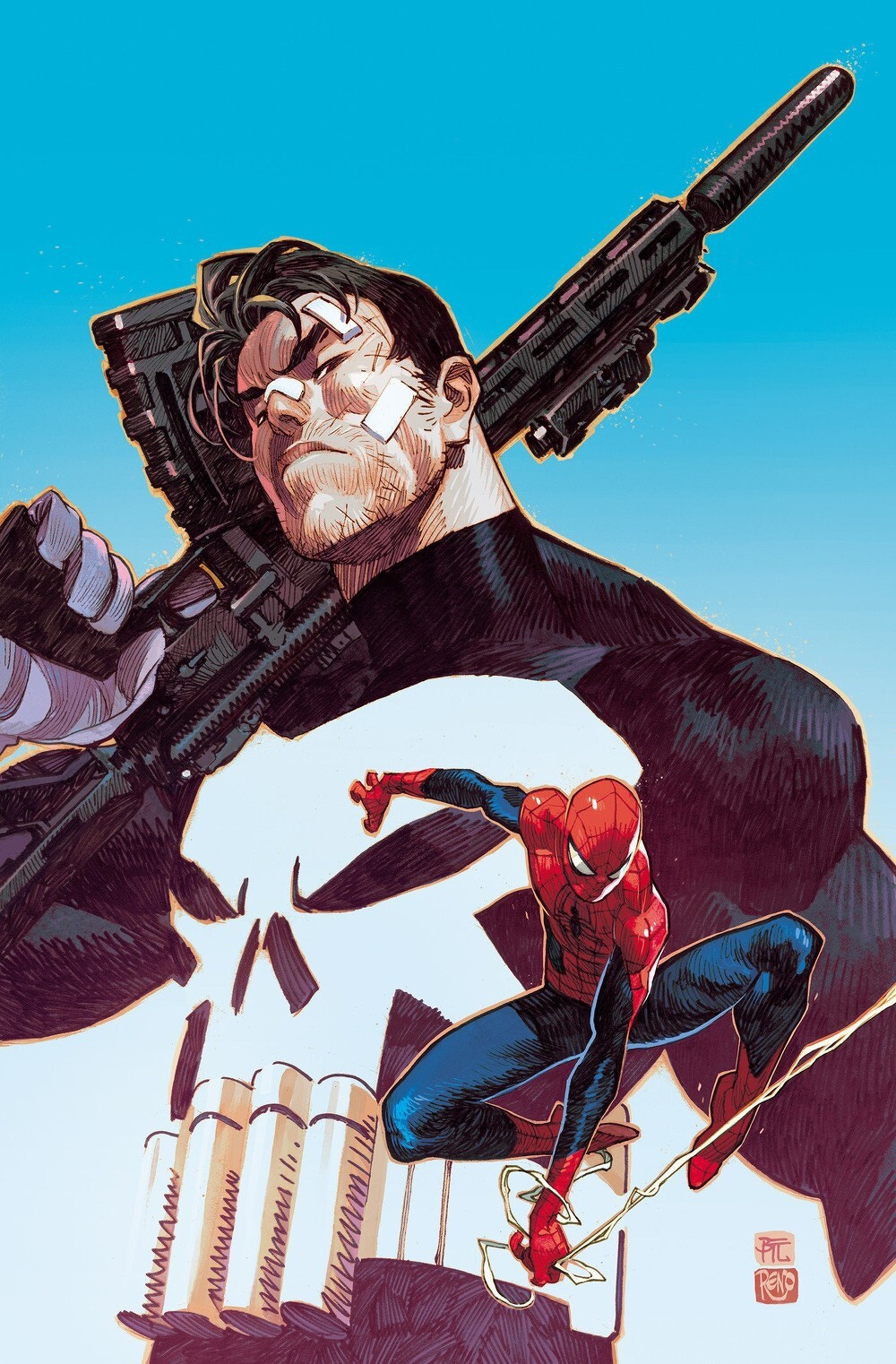 Punisher Vs. Spider-Man #1 (Of 4)(Cover F Dike Ruan Full Art Variant)