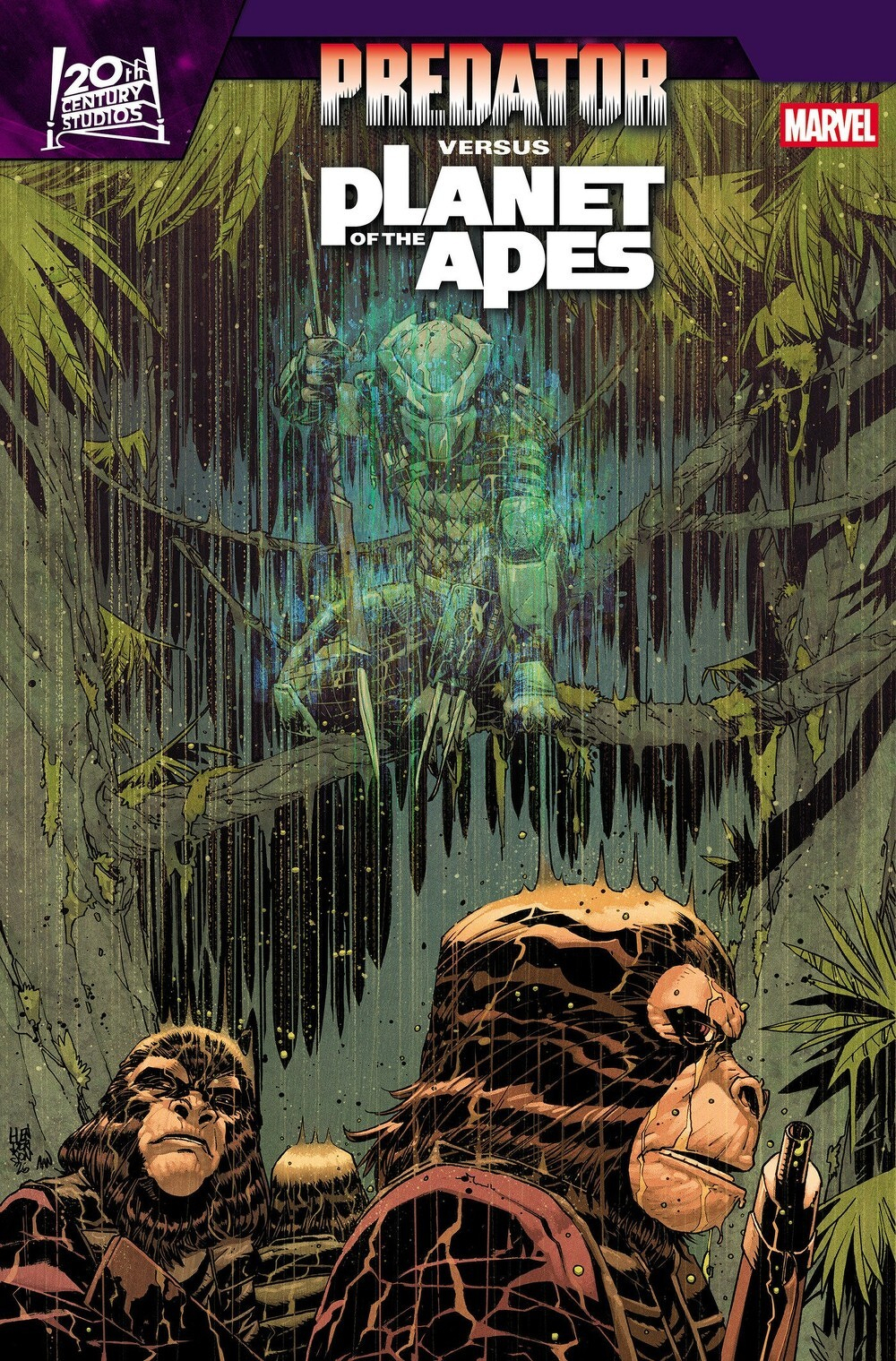 Predator Vs. The Planet Of The Apes #2 (Of 5)(Cover D Mike Henderson)