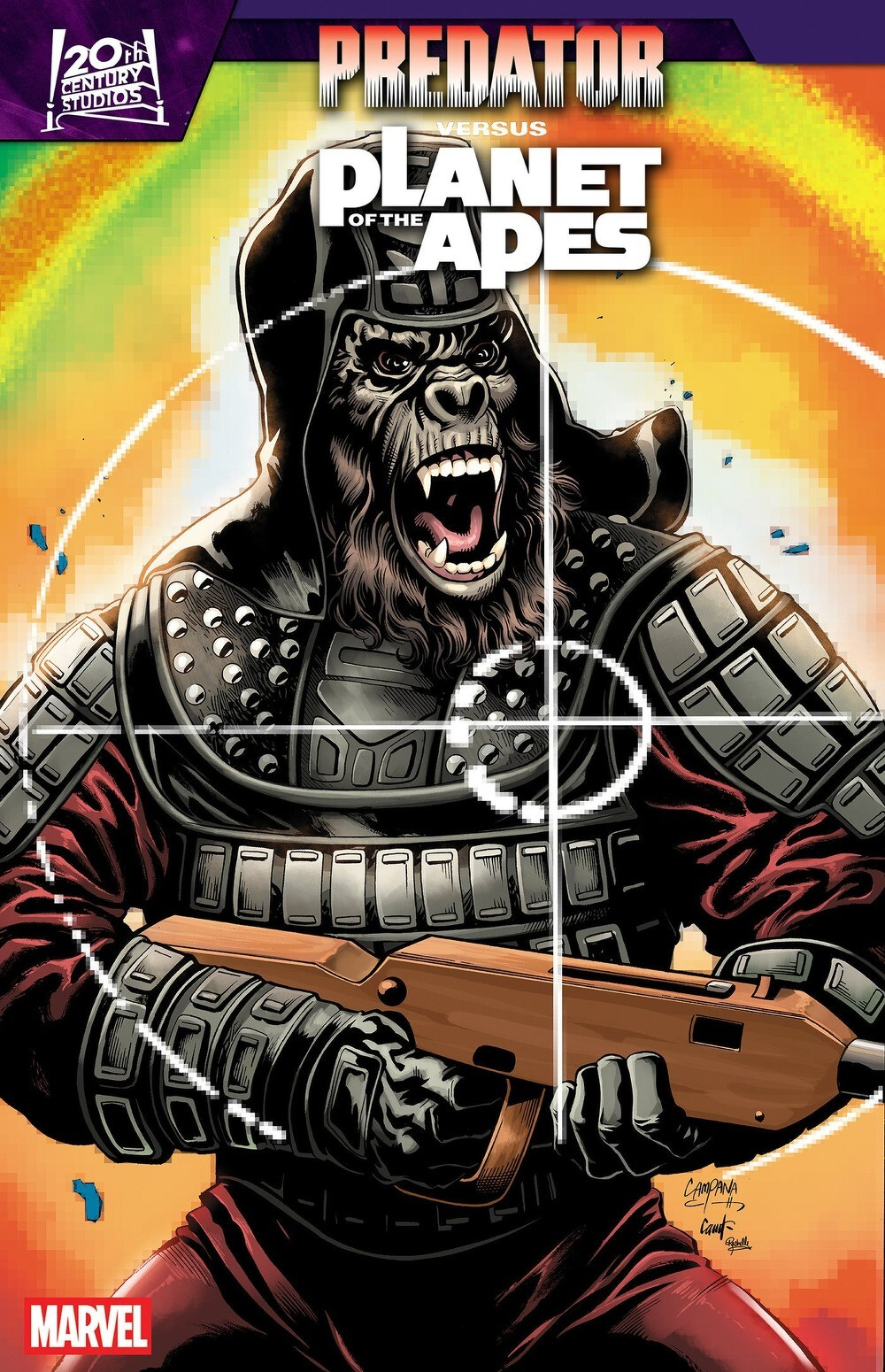 Predator Vs. The Planet Of The Apes #2 (Of 5)(Cover B Chris Campana Movie Poster Homage Variant)