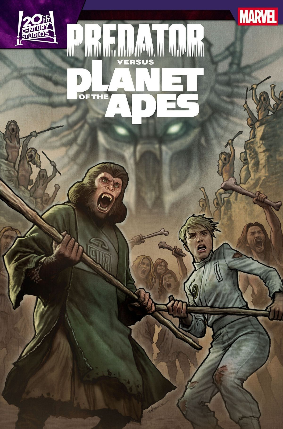 Predator Vs. The Planet Of The Apes #4 (Of 5)(Cover A Stonehouse)