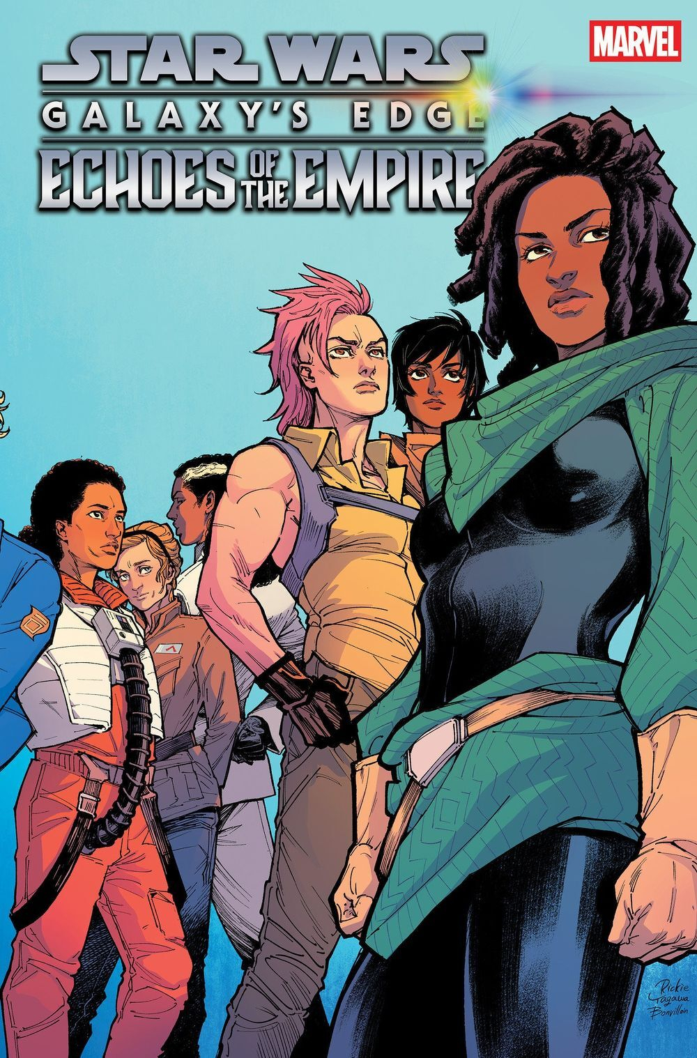 Star Wars Galaxy's Edge Echoes Of The Empire #3 (Of 5)(Cover D Rickie Yagawa 3-Part Connecting Pride Variant)