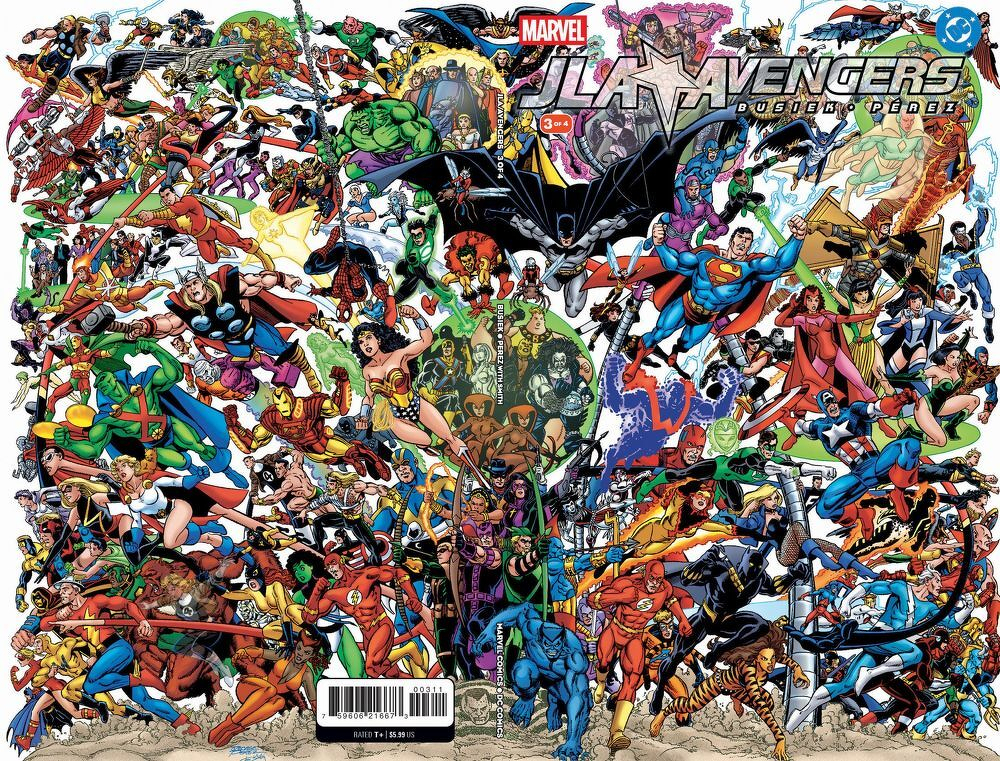 JLA/Avengers #3 (Of 4) Facsimile Edition (Cover A George Perez Wraparound Variant)