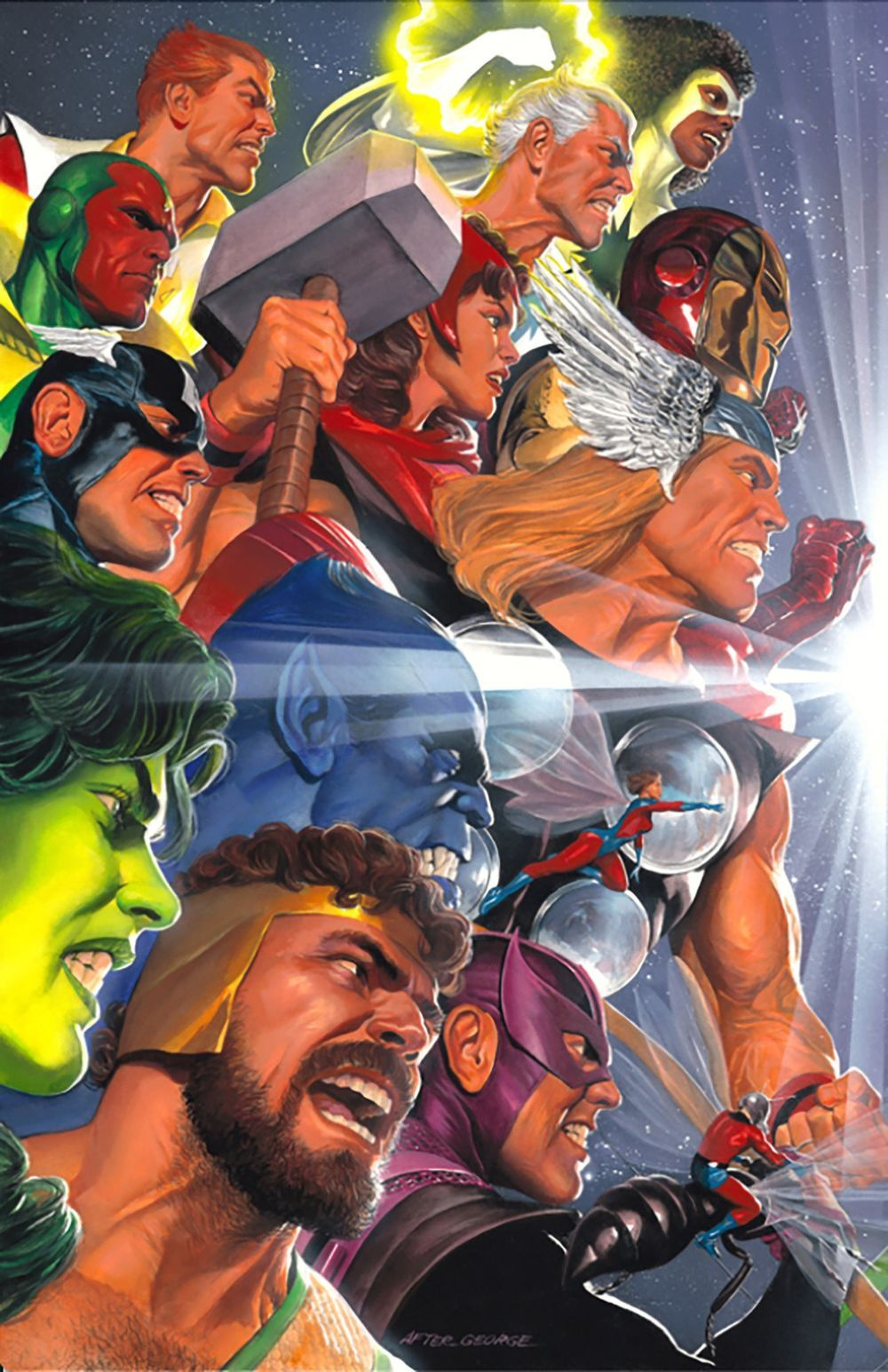 JLA/Avengers #3 (Of 4) Facsimile Edition (Cover D Alex Ross 2-Part Connecting Variant A)