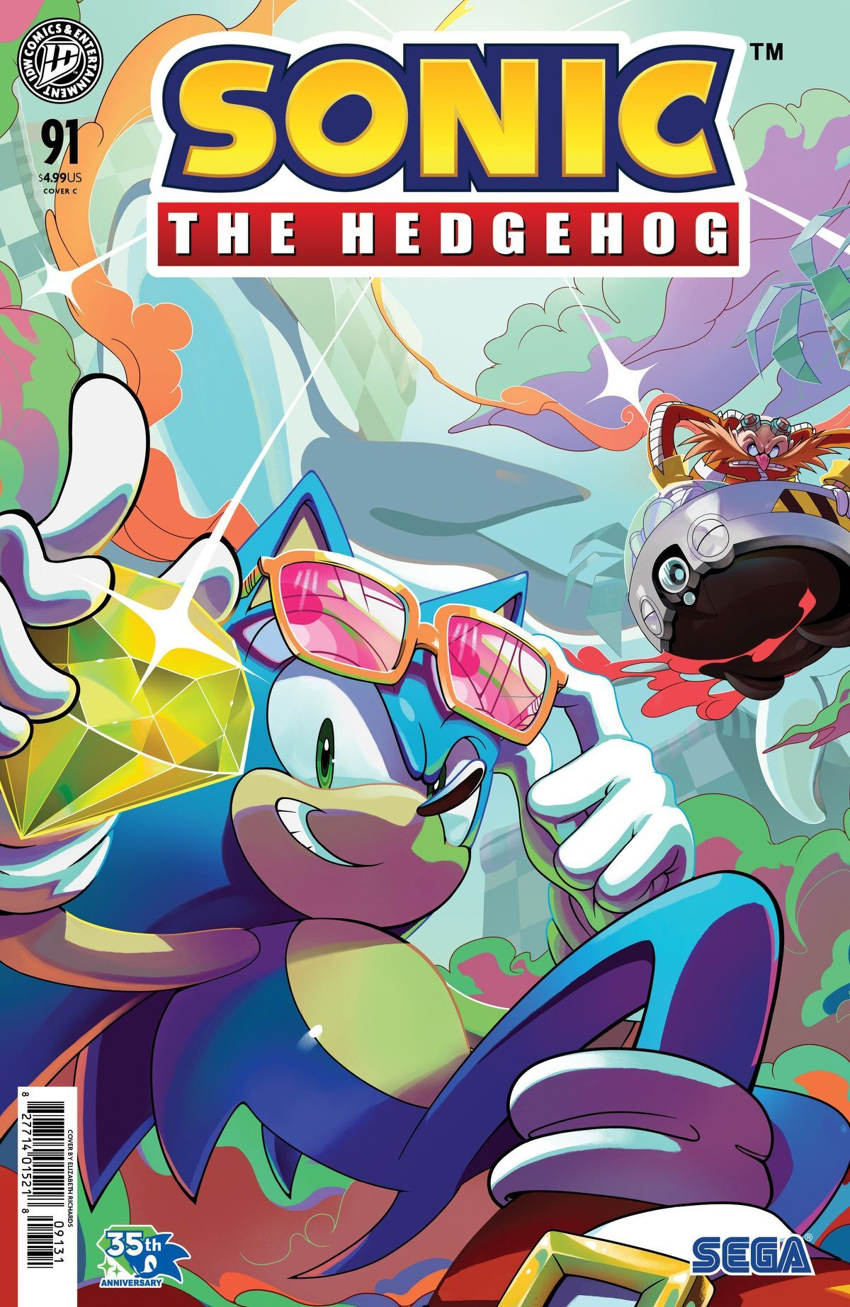 Sonic The Hedgehog #91 (Cover C Elizabeth Richards)