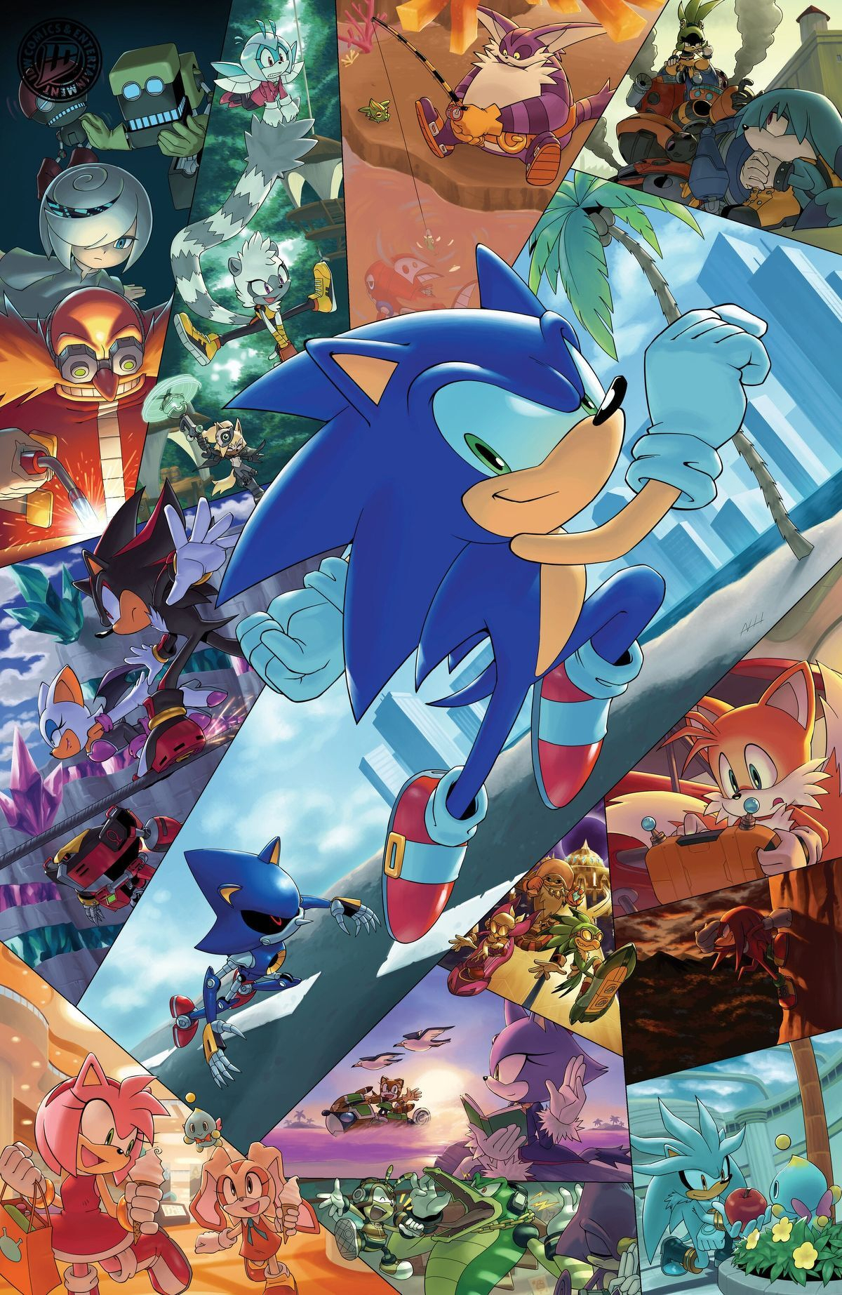 Sonic The Hedgehog #91 (Cover G Aaron Hammerstrom Full Art Variant)