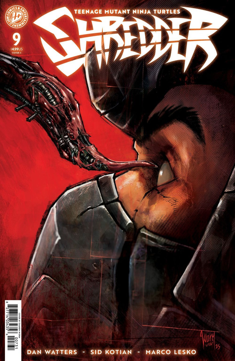 Teenage Mutant Ninja Turtles Shredder #9 (Cover C Damien Worm)