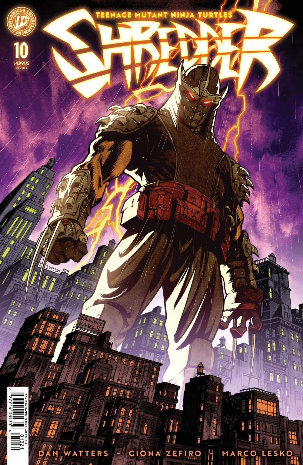 Teenage Mutant Ninja Turtles Shredder #10 (Cover B Danny Earls)