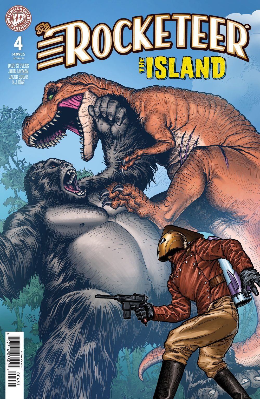 Rocketeer The Island #4 (Cover C E.J. Su)