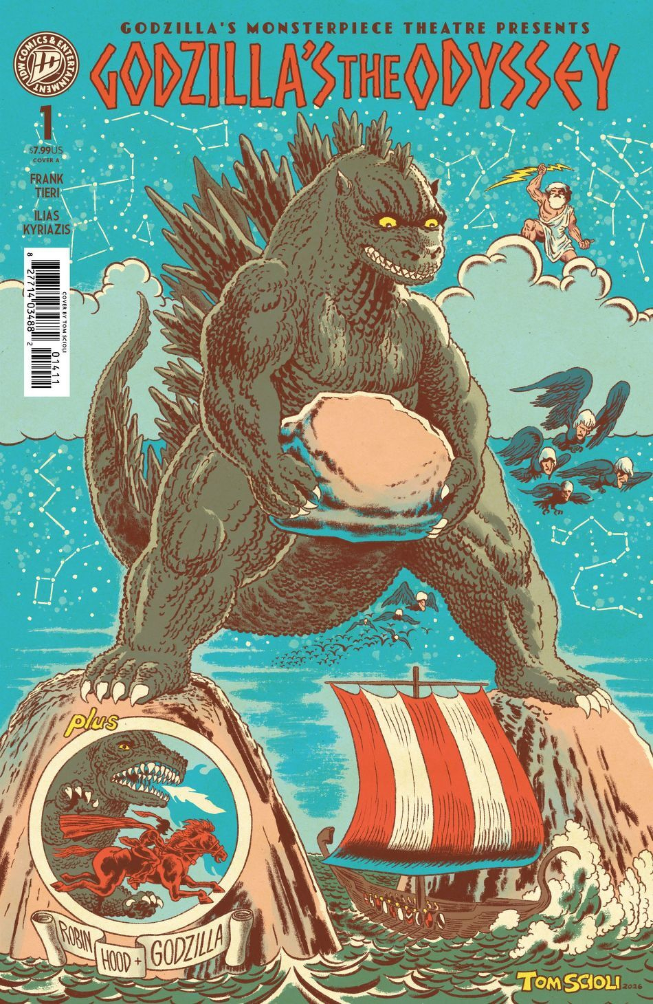 Godzilla's Monsterpiece Theatre Presents Godzilla's The Odyssey #1 (Cover A Tom Scioli)