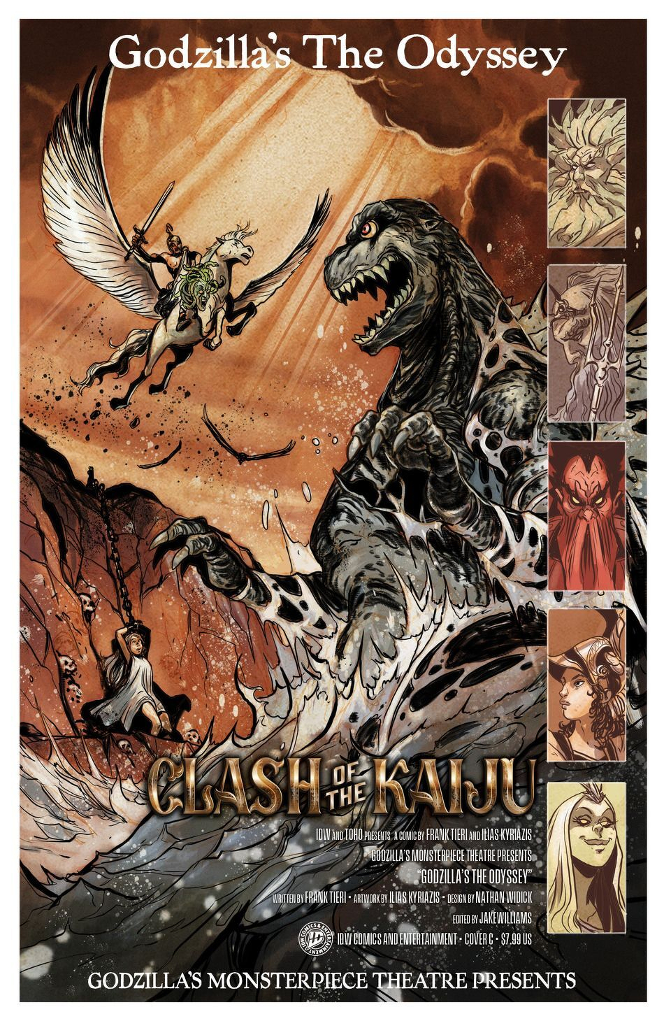 Godzilla's Monsterpiece Theatre Presents Godzilla's The Odyssey #1 (Cover C Pablo Tunica Movie Homage Variant)