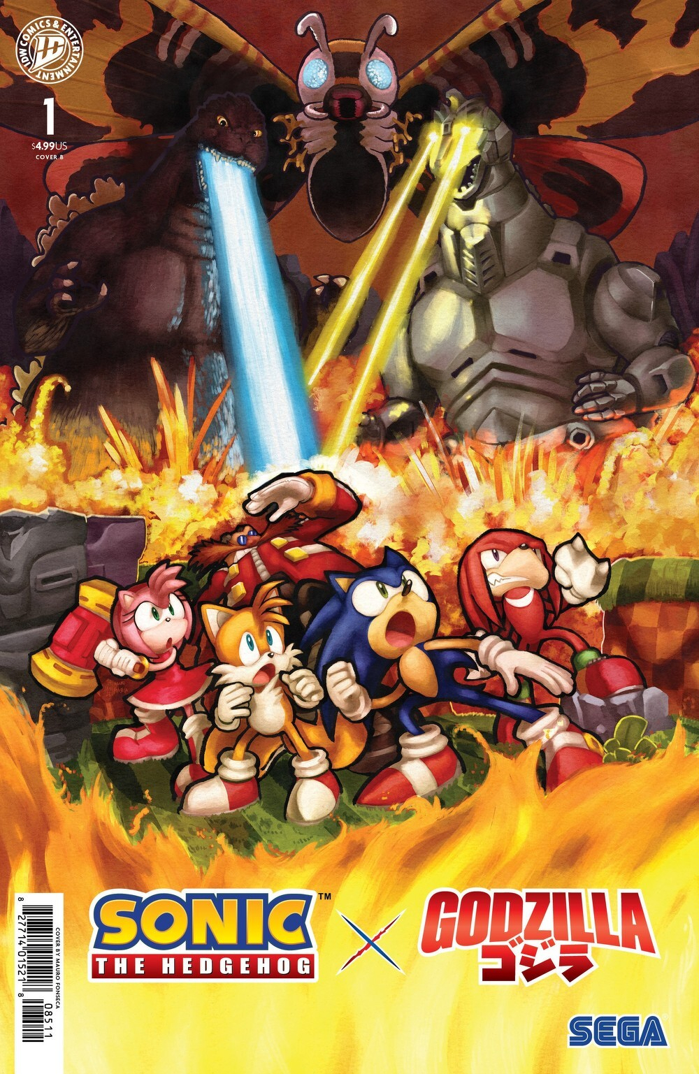 Sonic The Hedgehog x Godzilla #1 (Cover B Mauro Fonseca)
