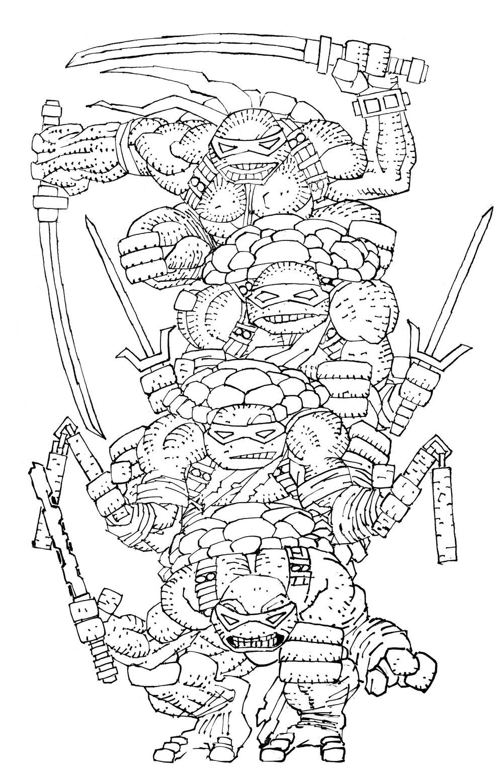 Teenage Mutant Ninja Turtles #20 300th Issue Special (Cover L Frank Miller Black & White Full Art Variant)