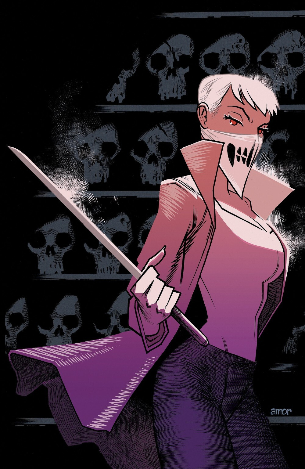 Fall Of The House Of Slaughter #3 (Cover E John Amor Full Art Variant)