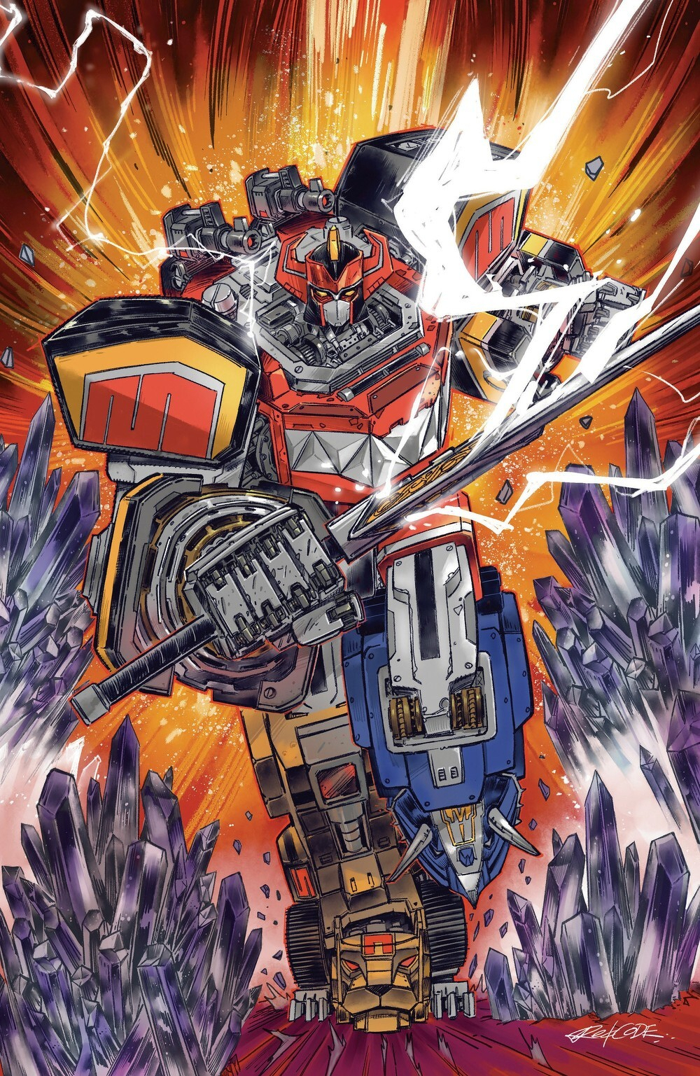 Mighty Morphin Power Rangers (2026) #2 (Cover G Redcode Full Art Variant)