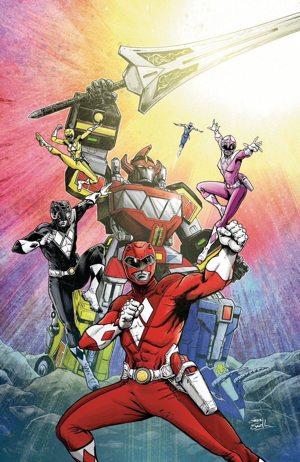 Mighty Morphin Power Rangers (2026) #2 (Cover I Gavin Smith Full Art Variant)