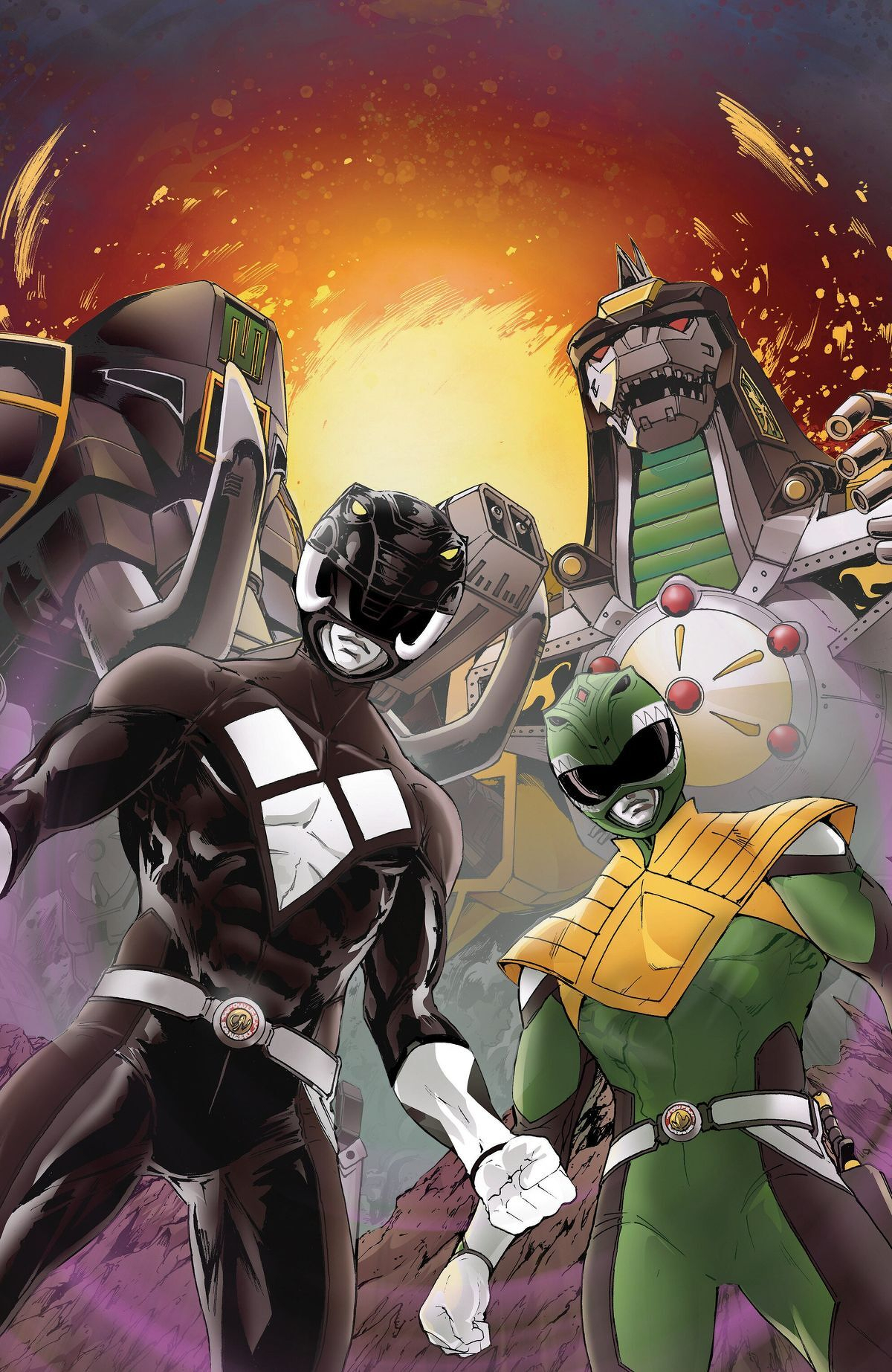 Mighty Morphin Power Rangers (2026) #5 (Cover F Andrew Lee Griffith Foil Full Art Variant)
