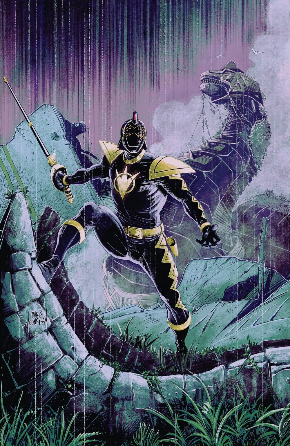 Power Rangers Green #1 (Cover C Chris Mooneyham Tommy Oliver Card Stock Connecting Variant)