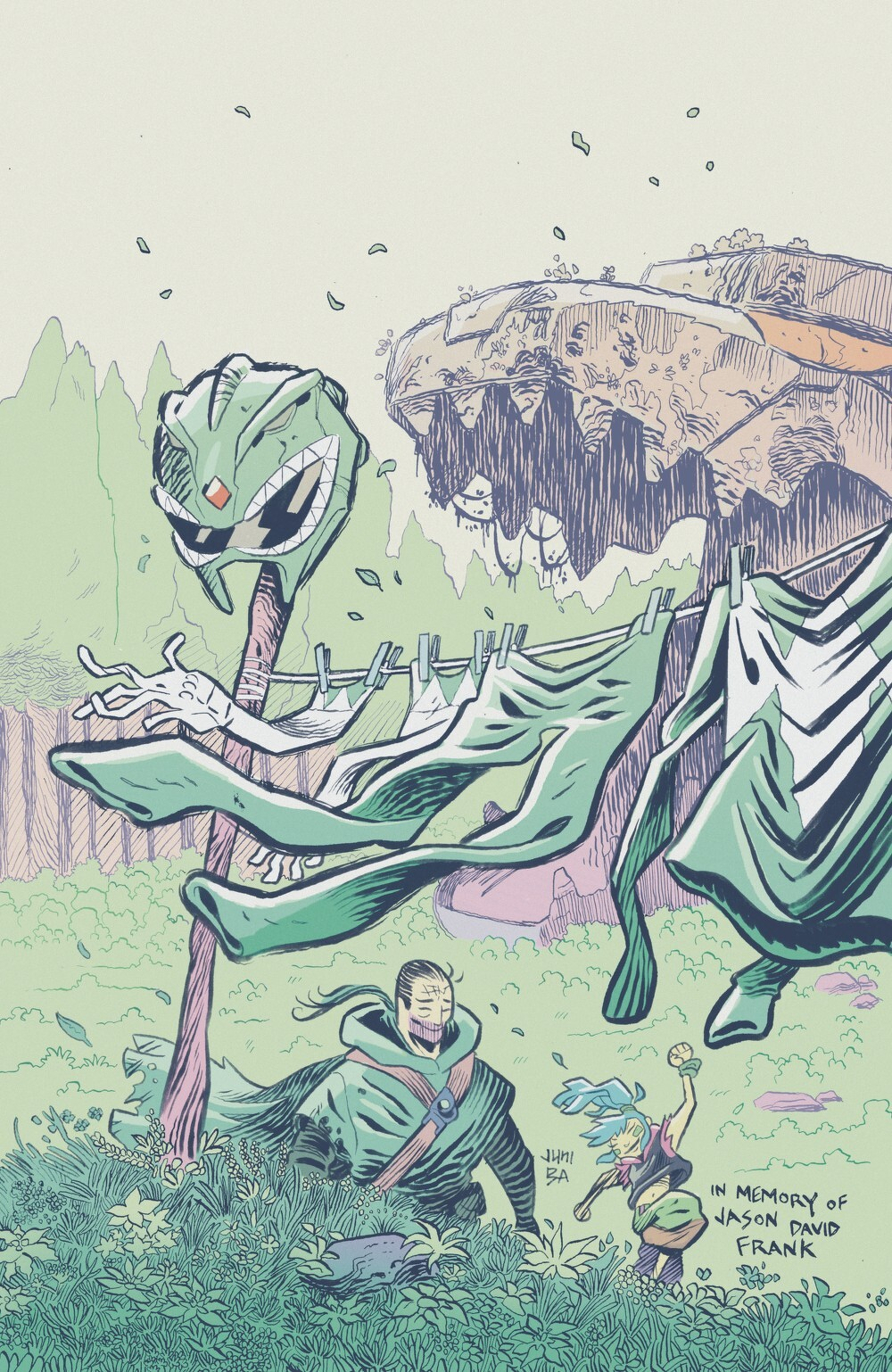 Power Rangers Green #1 (Cover H Juni Ba Full Art Variant)