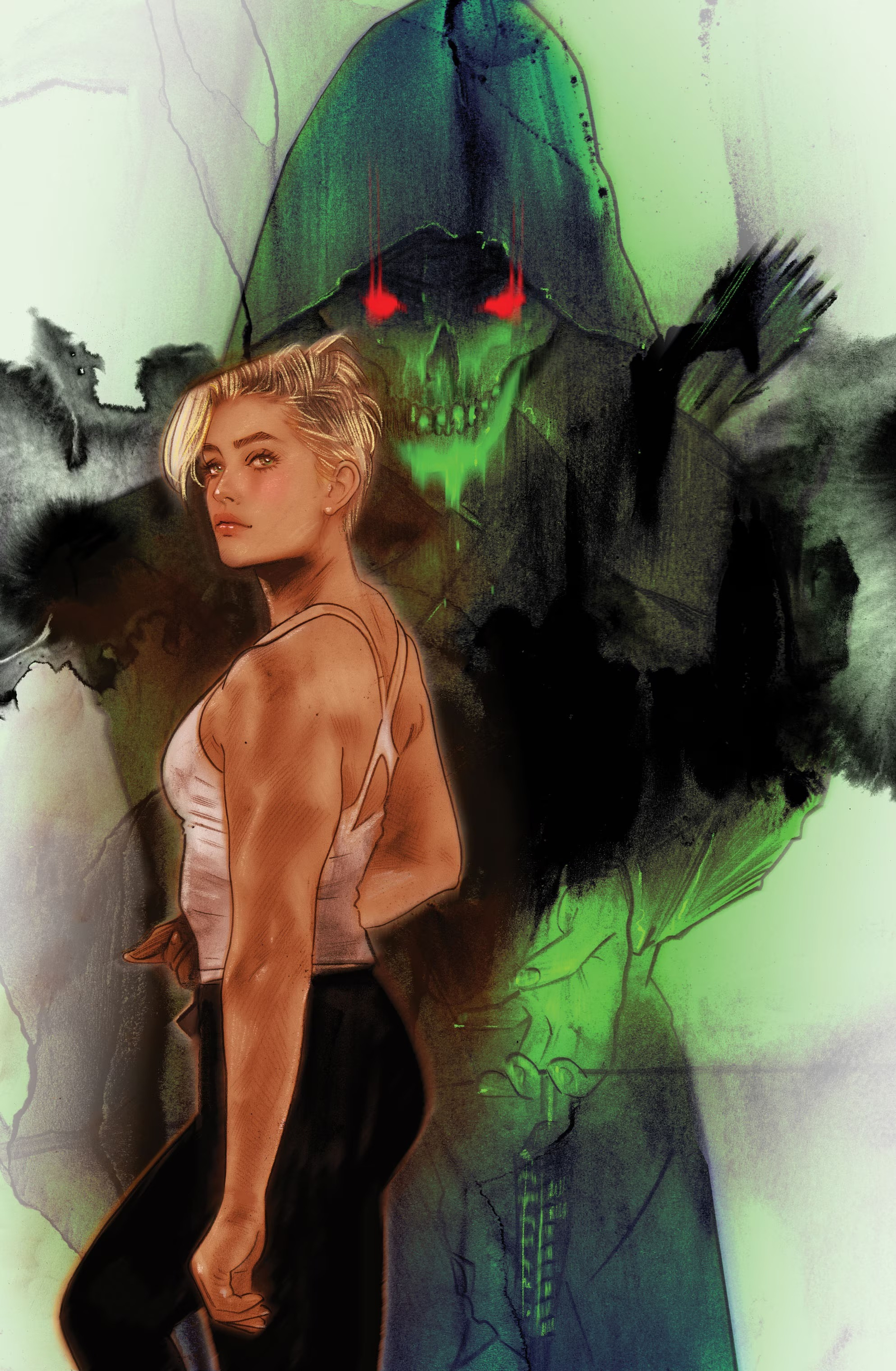 Absolute Green Arrow #1 open-to-order variant covers by Ivan Tao (L) and Tula Lotay (foil) (R)