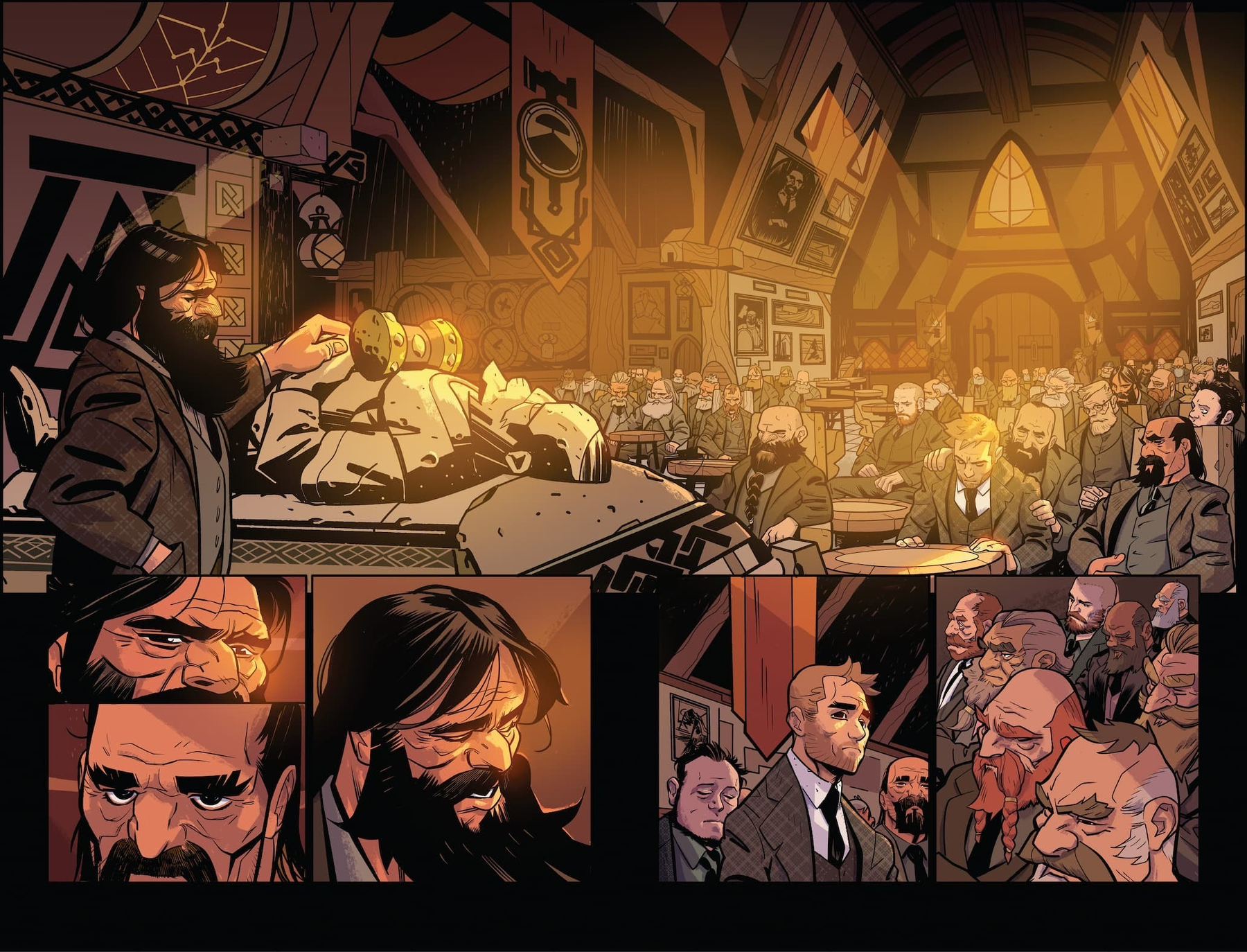 Interior color art by Conor Hughes and Fin Cramb