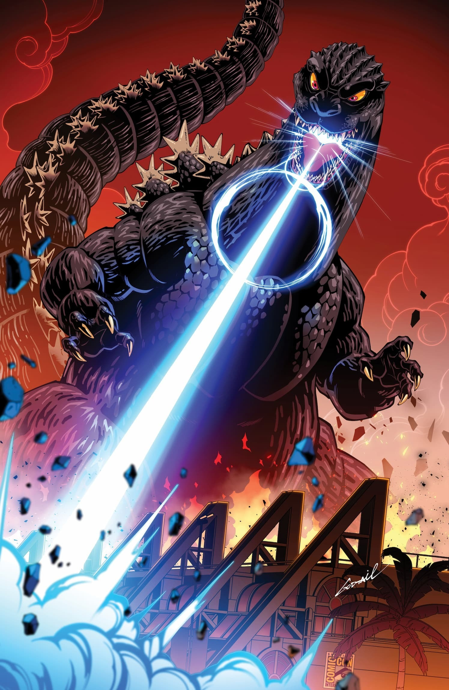 GODZILLA VS AMERICA: SAN DIEGO variant by Godtail