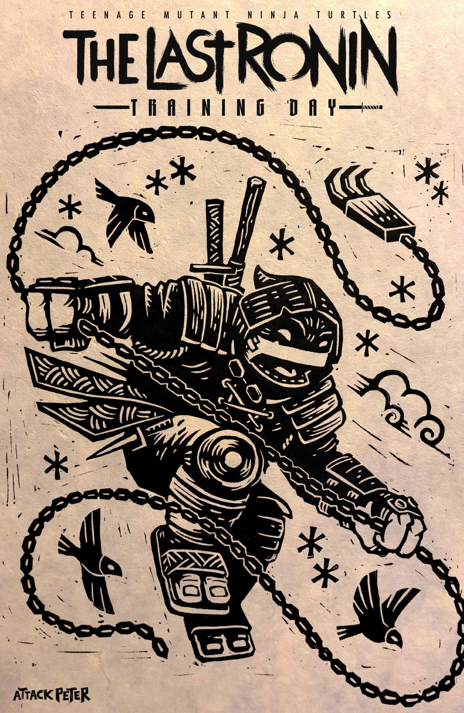 TMNT: THE LAST RONIN - TRAINING DAY variant by Attack Peter