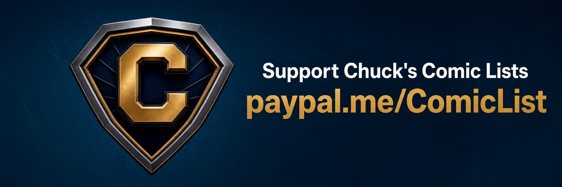 Support Chuck's Comic Lists!