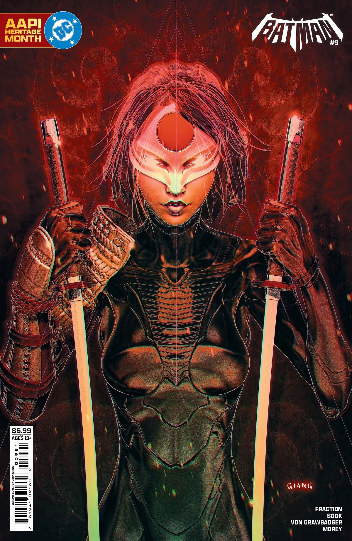 Batman #9, featuring Katana