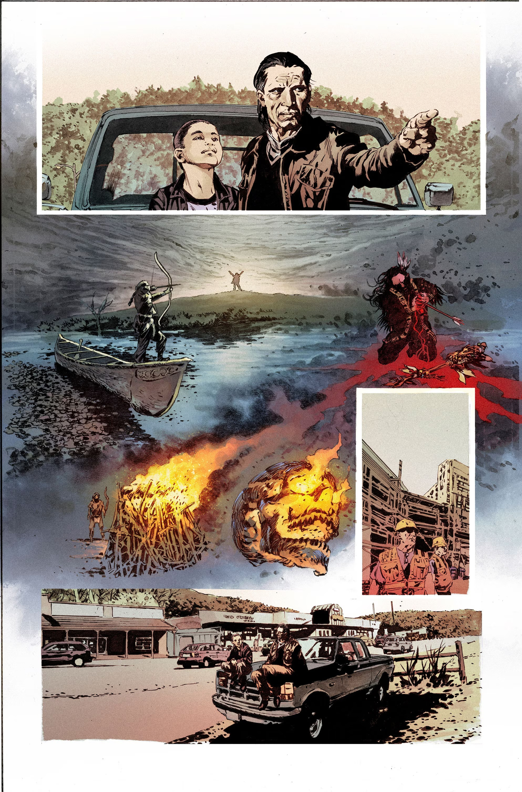 Black Tower: The Raven Conspiracy #1 interior art by Mike Perkins and Mike Spicer
