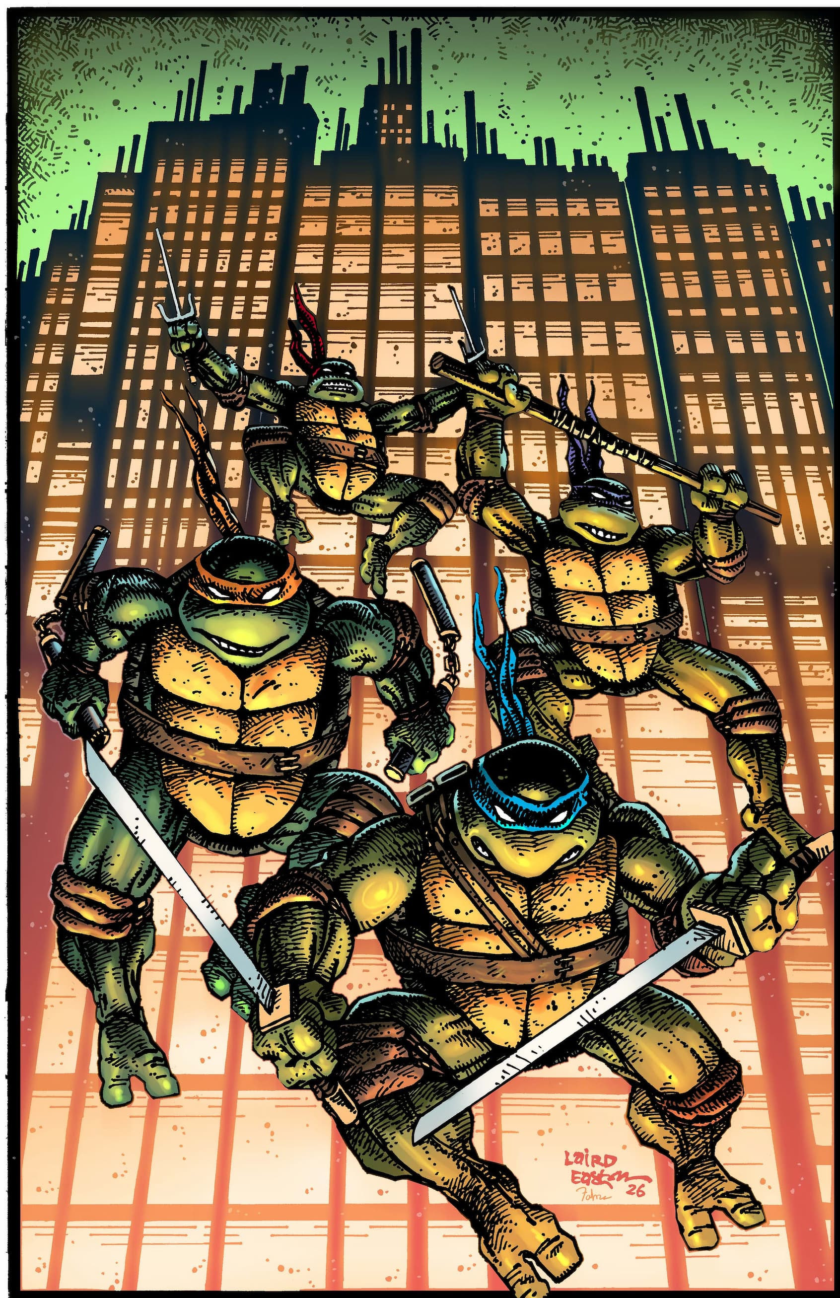 TMNT #300 Cover B by Peter Laird, Kevin Eastman, Fahriza Kamaputra