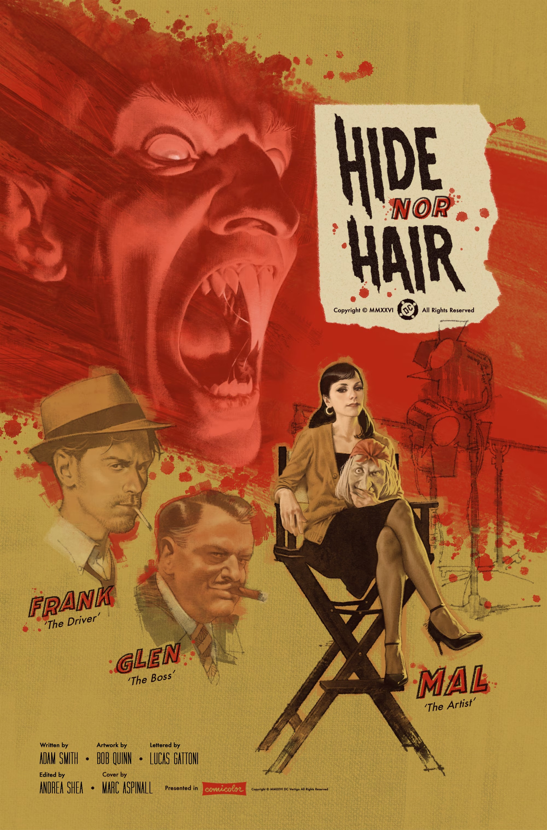 Hide Nor Hair #2 variant cover by Marc Aspinall