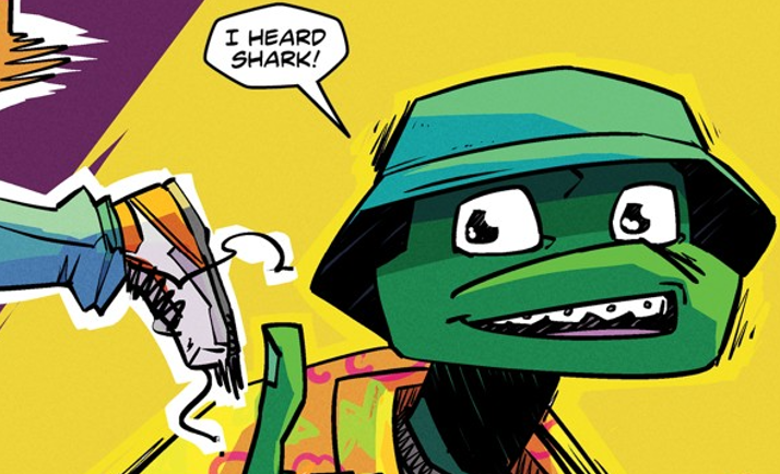 Tales Of The Teenage Mutant Ninja Turtles: Coastal Chaos #1 Preview: Mikey meets a shark with arms